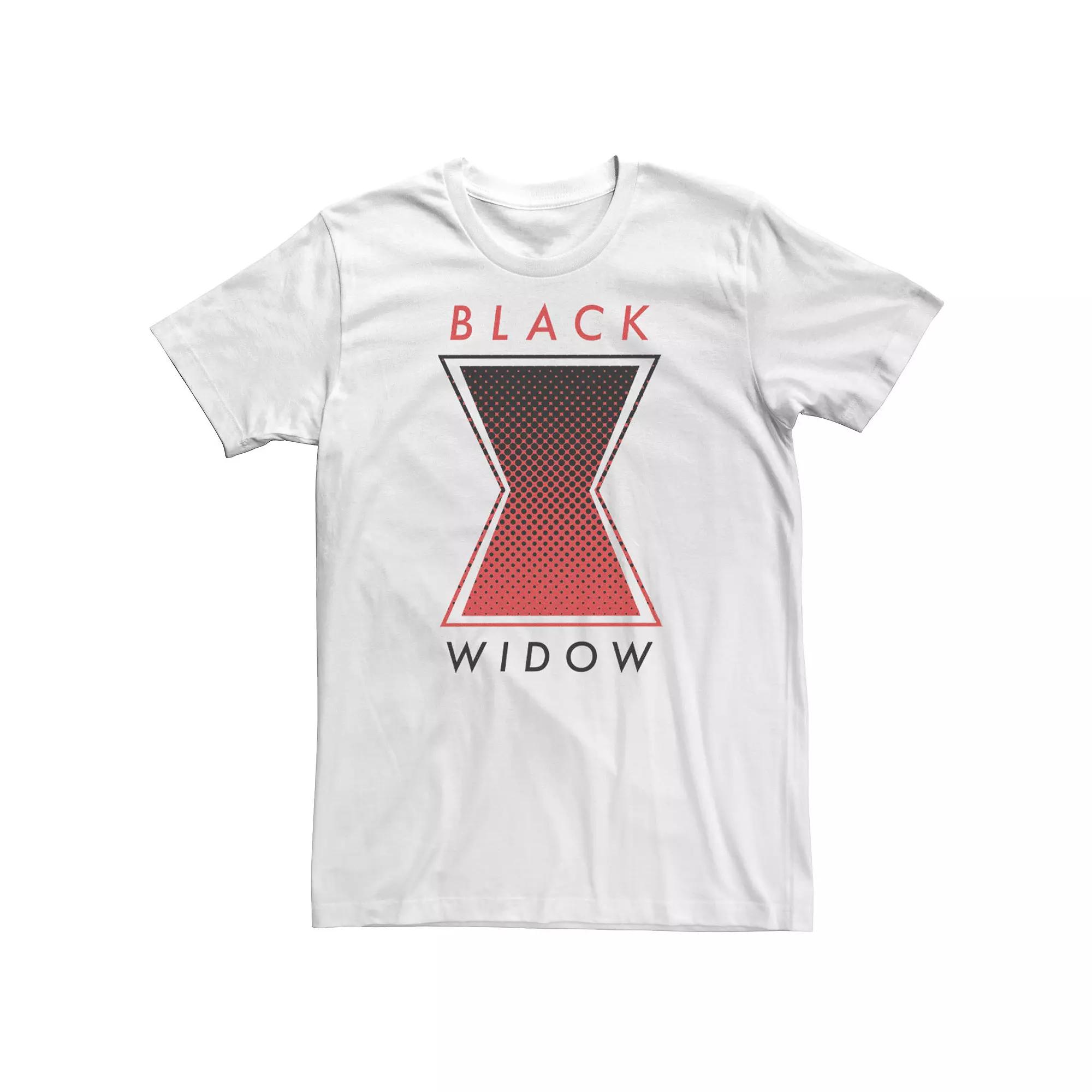 Big & Tall Marvel Black Widow Halftone Logo Tee, Men's,  Product Image