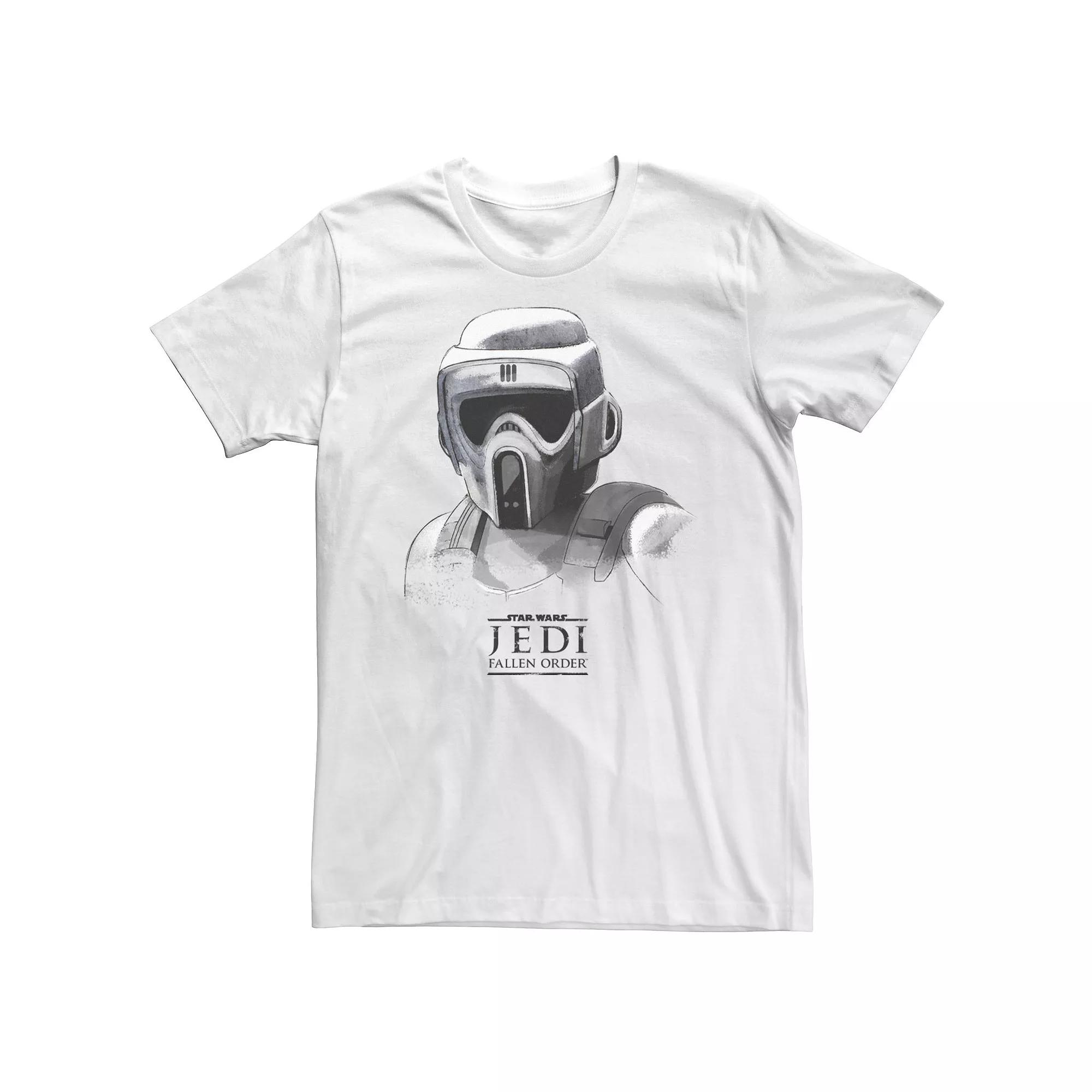 Big & Tall Star Wars Jedi: Fallen Order Grayscale Scout Trooper Tee, Men's,  Product Image