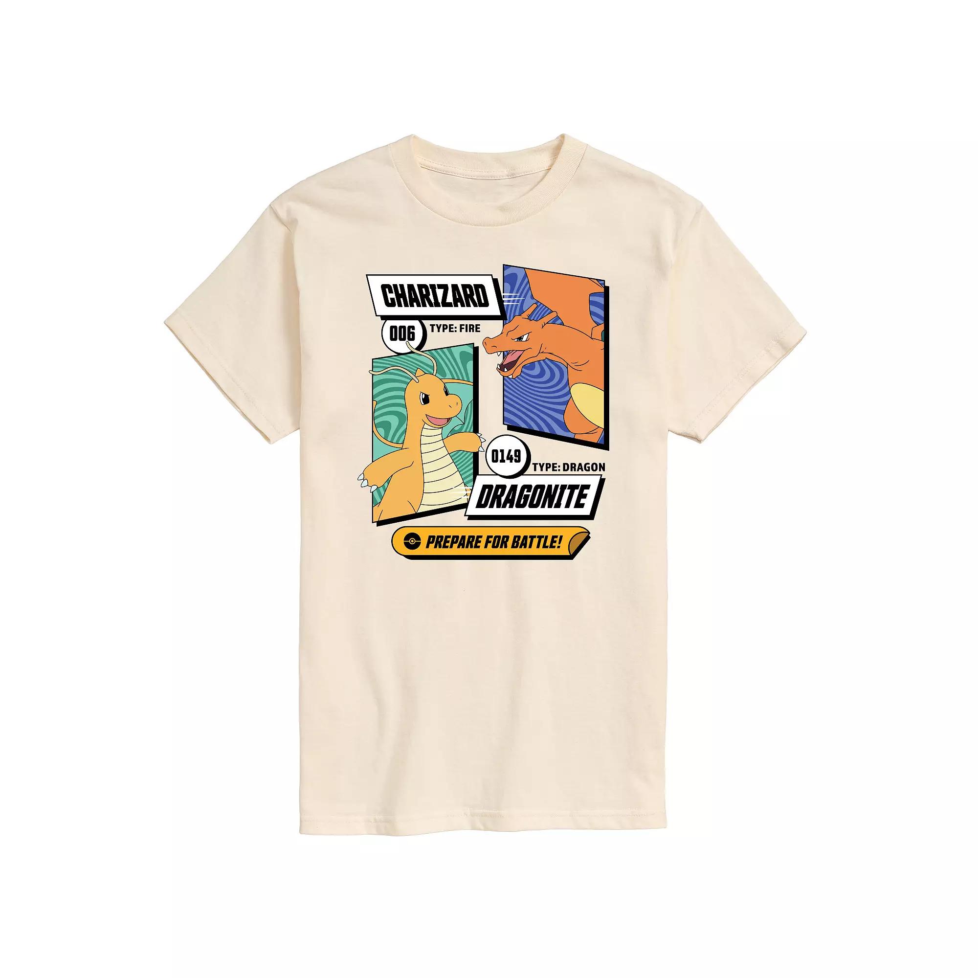 Men's Pokemon Dragonite and Charizard Graphic Tee,  Product Image