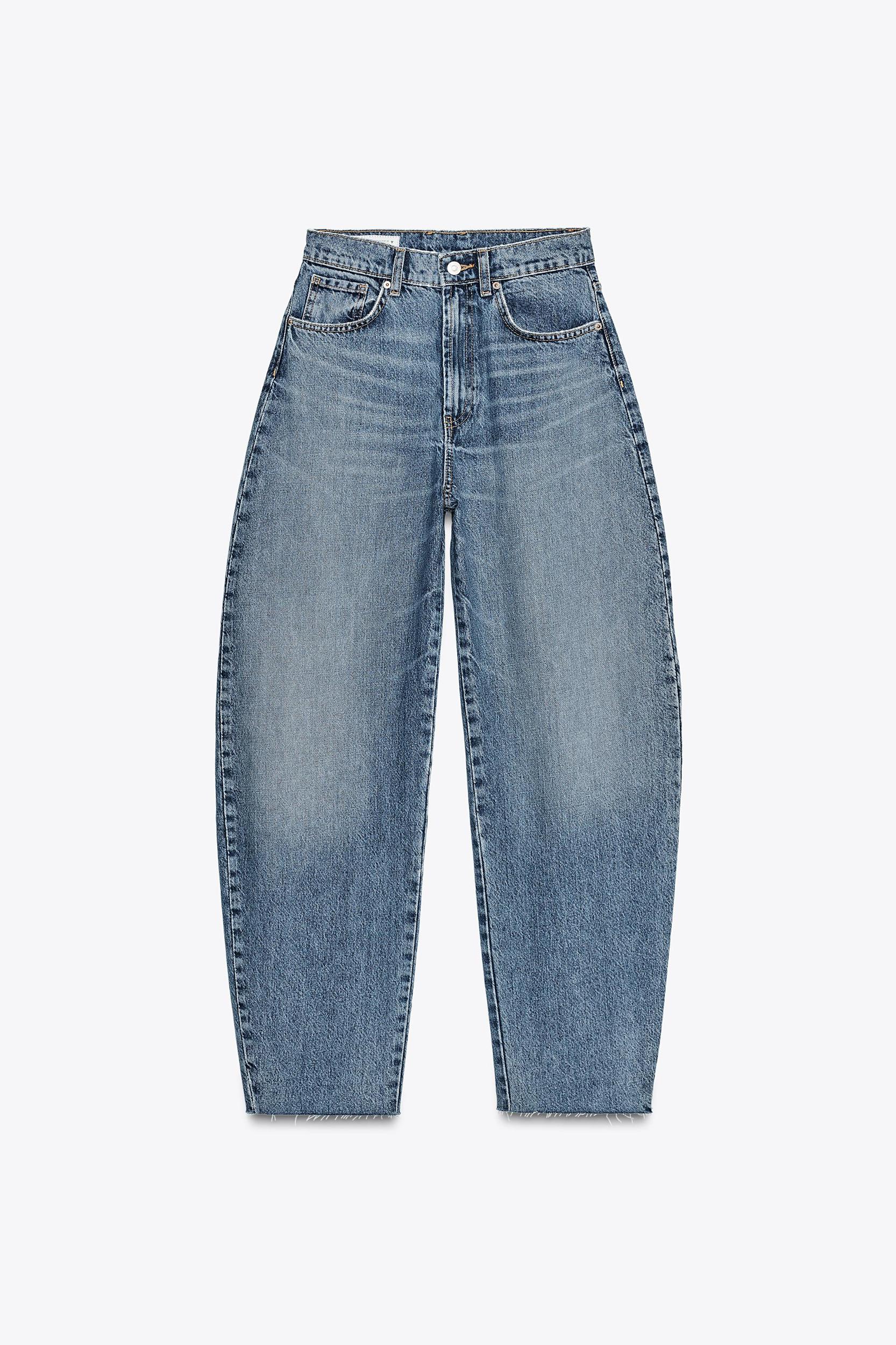 HIGH WAIST TRF BARREL JEANS Product Image