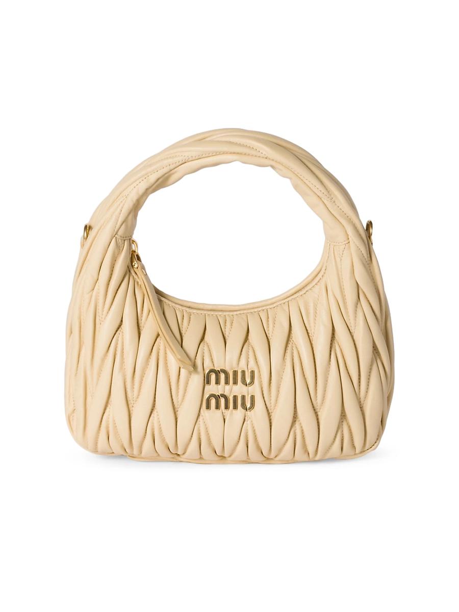 Womens Wander Matelass Nappa Leather Hobo Bag Product Image