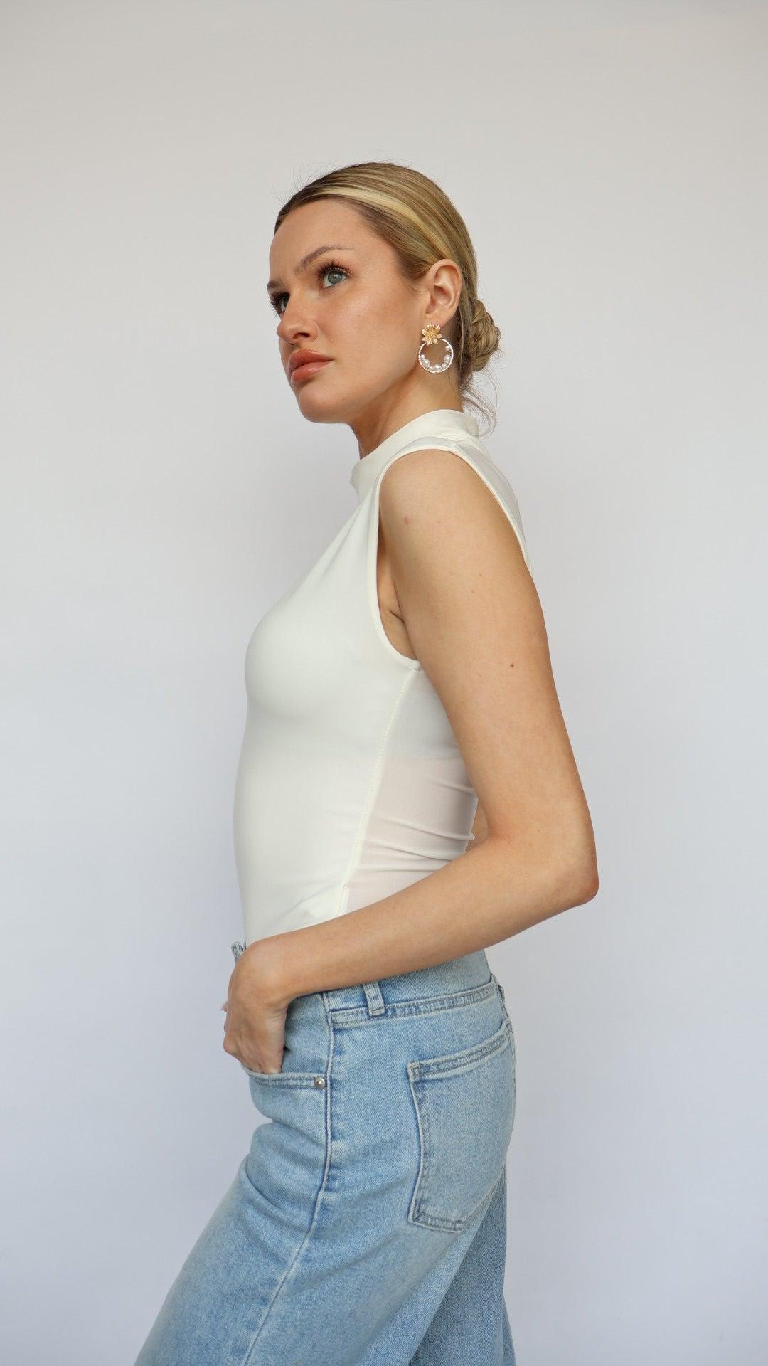 Sleeveless Mock Neck Top Product Image