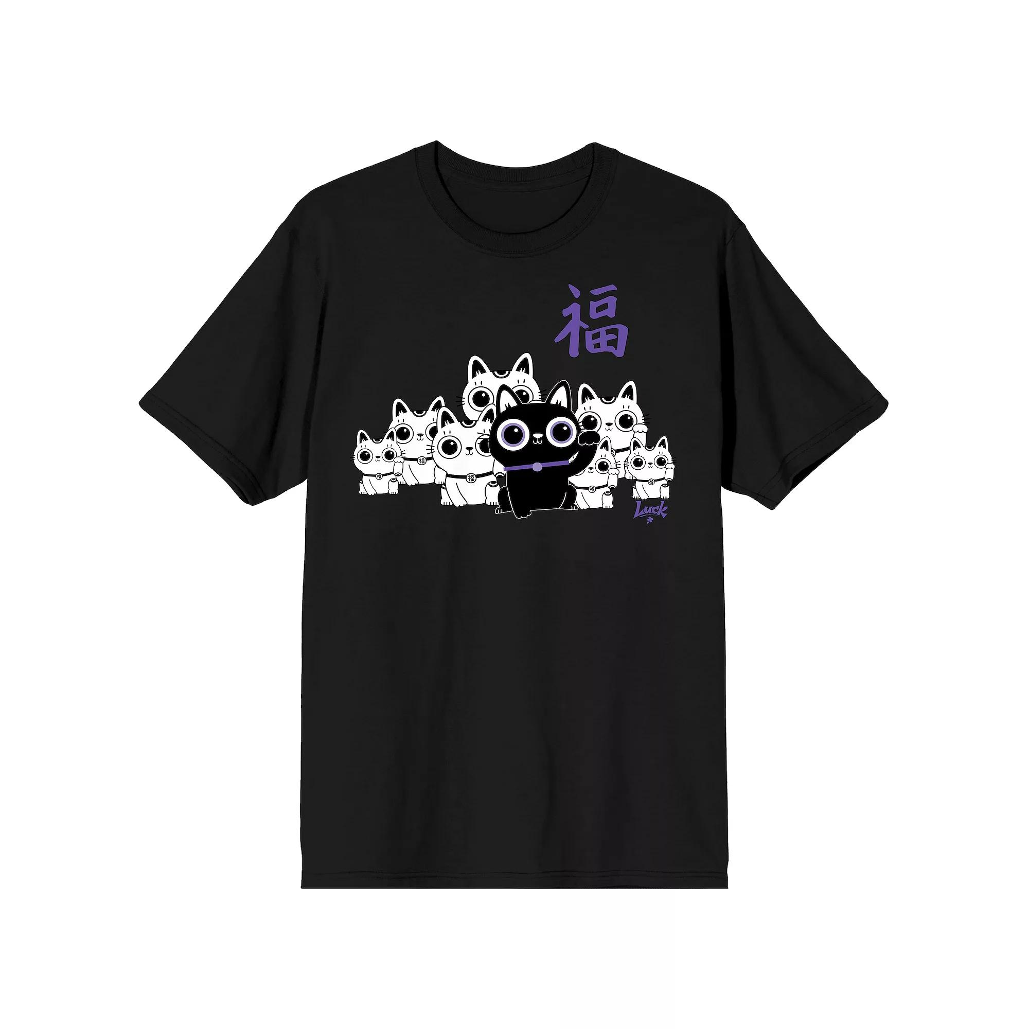 Men's Skydance Animations Luck Movie Bob with White Cats Tee,  Product Image