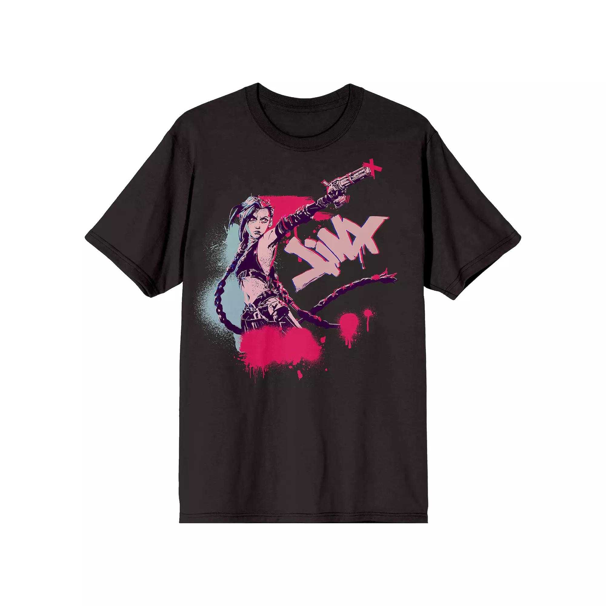 Men's Arcane Jinx League of Legends Short Sleeve Graphic T-Shirt,  Product Image