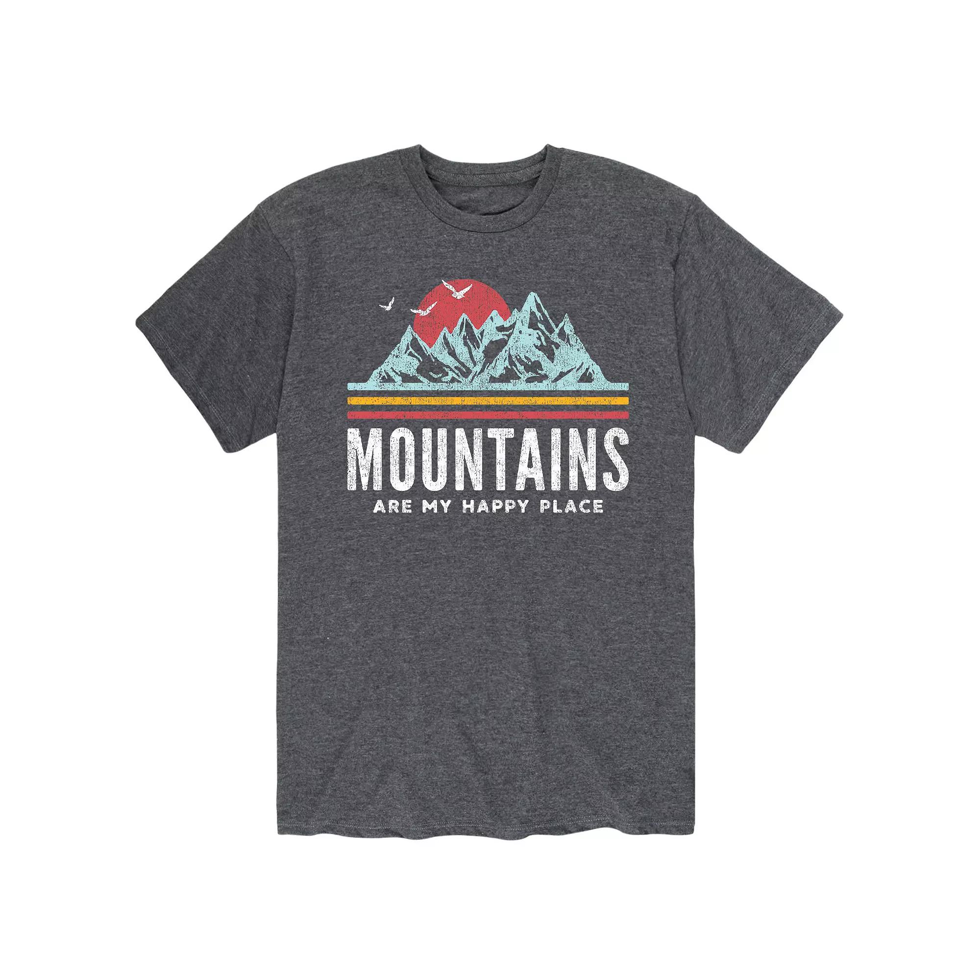 Men's Mountains Are My Happy Place Tee,  Product Image