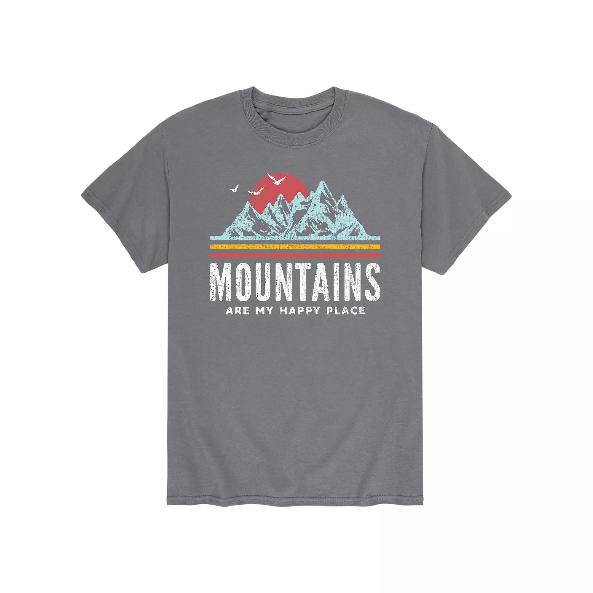Men's Mountains Are My Happy Place Tee,  Product Image
