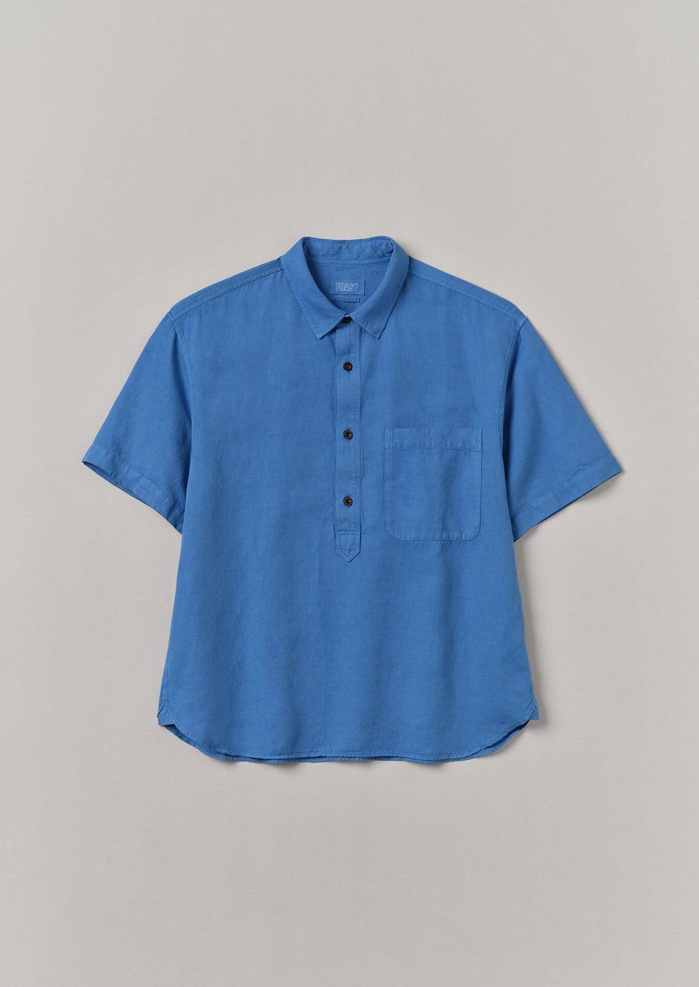 Pullover Short Sleeve Shirt | Sea Blue Product Image