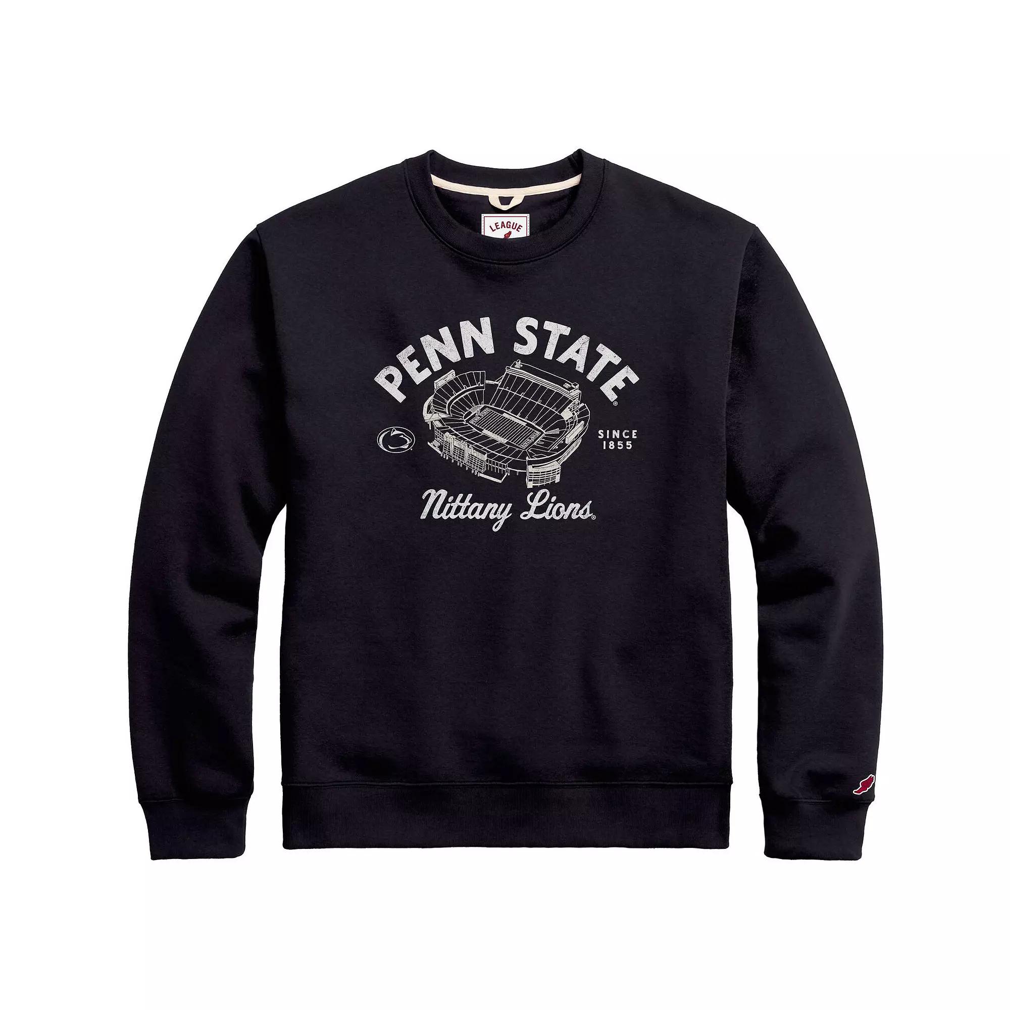 Men's League Collegiate Wear Navy Penn State Nittany Lions Stadium Essential Pullover Sweatshirt,  Product Image