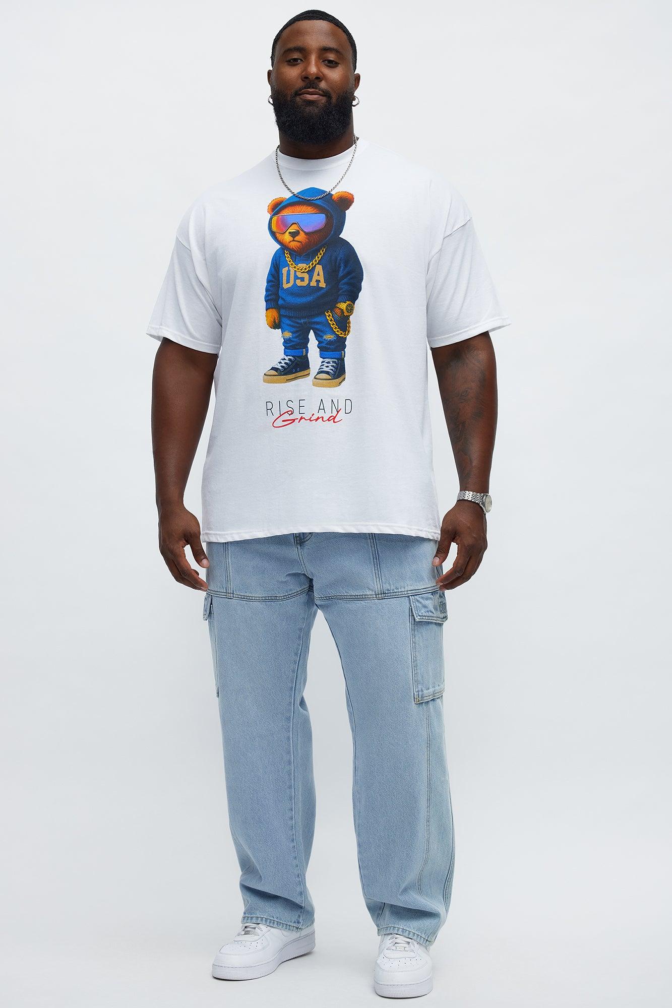 Rise And Grind Life Short Sleeve Tee - White Product Image