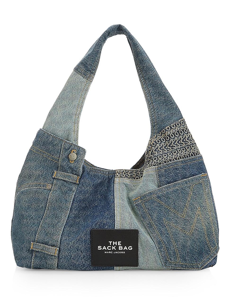 Womens The Deconstructed Denim Sack Bag Product Image