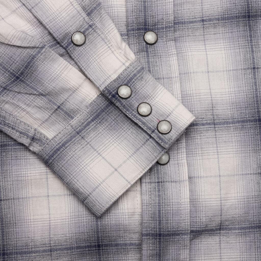 Shadow Plaid Western Shirt - Dusk Male Product Image