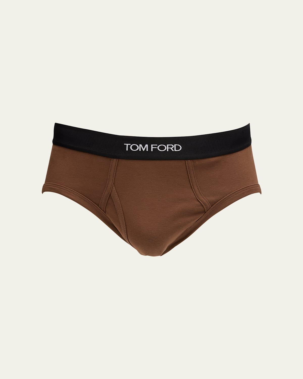 Mens Jacquard Logo Cotton Briefs Product Image