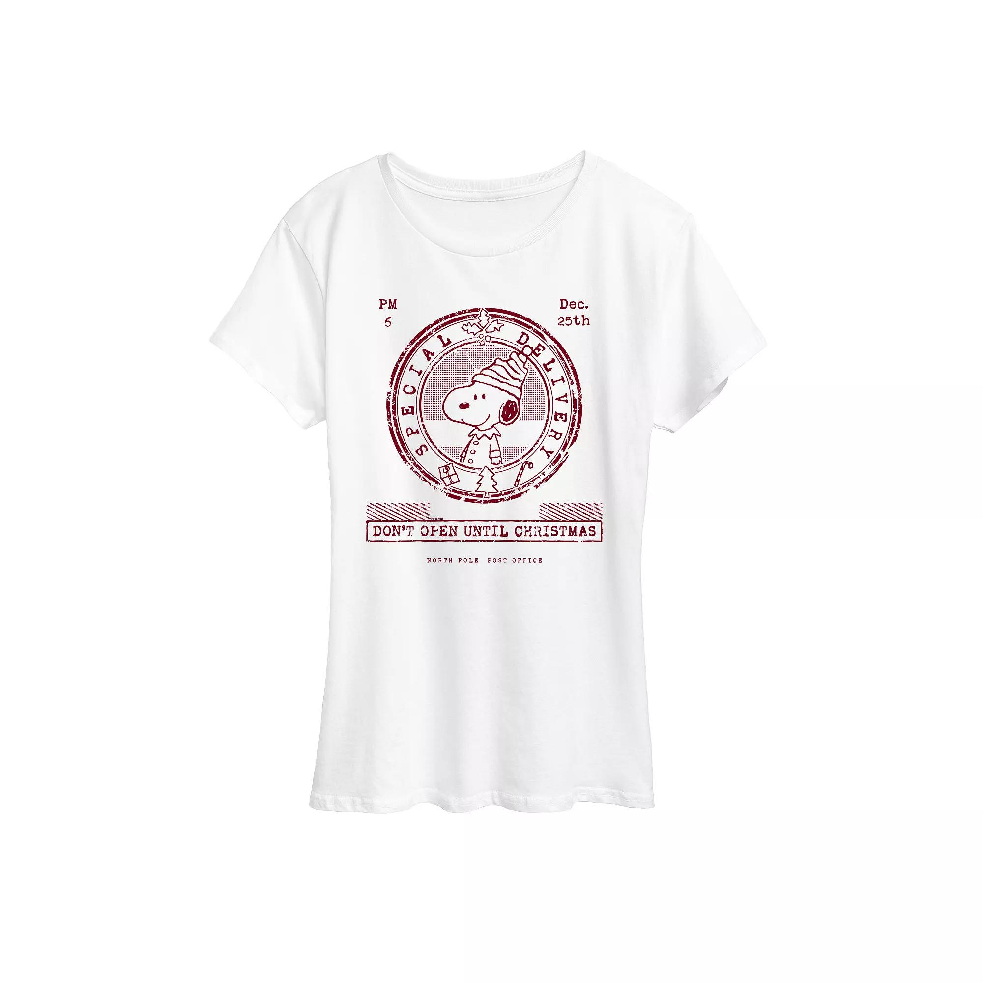 Women's Peanuts Don't Open Until Christmas Graphic Tee,  Product Image