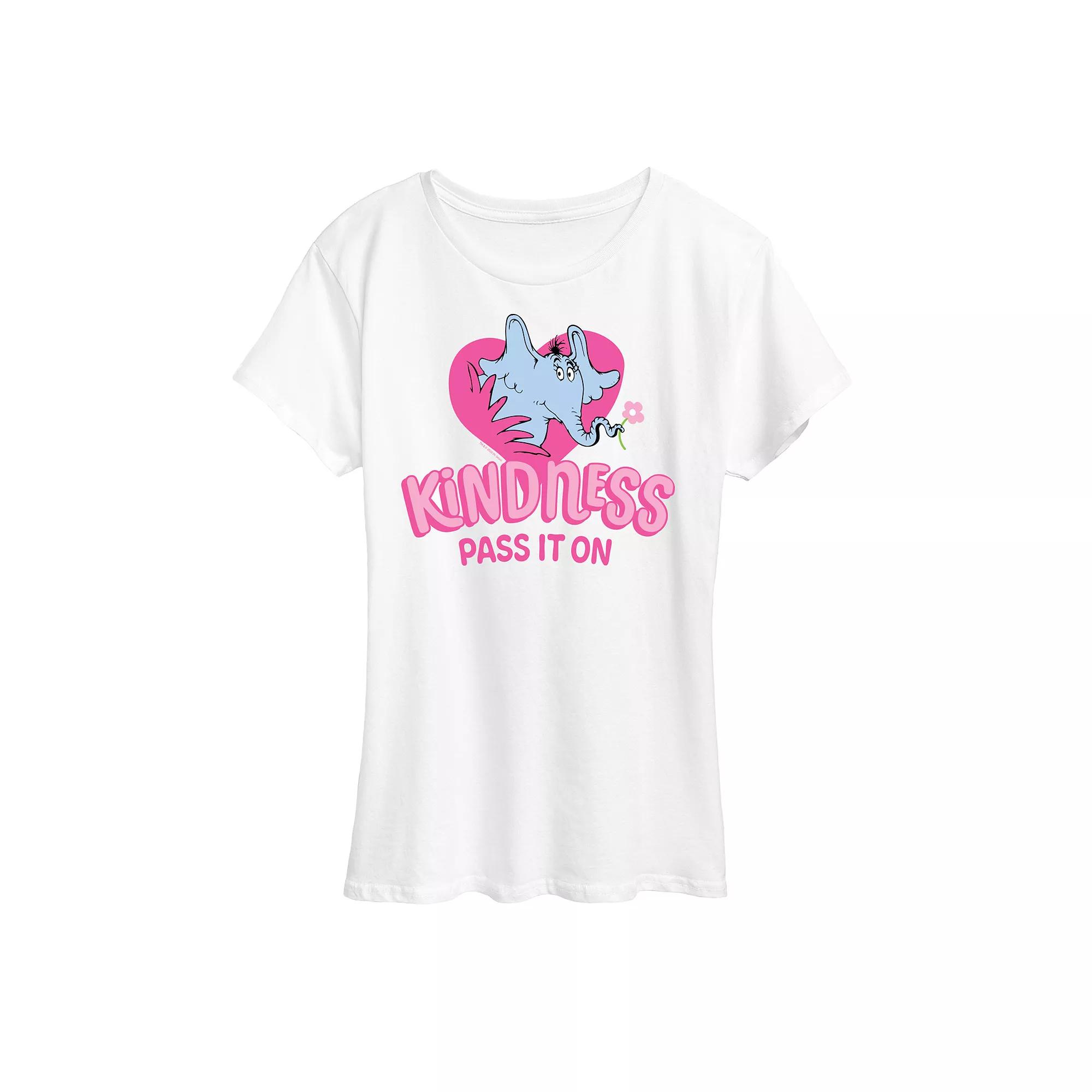 Women's Dr. Seuss Kindness Pass It On Graphic Tee, Girl's,  Product Image