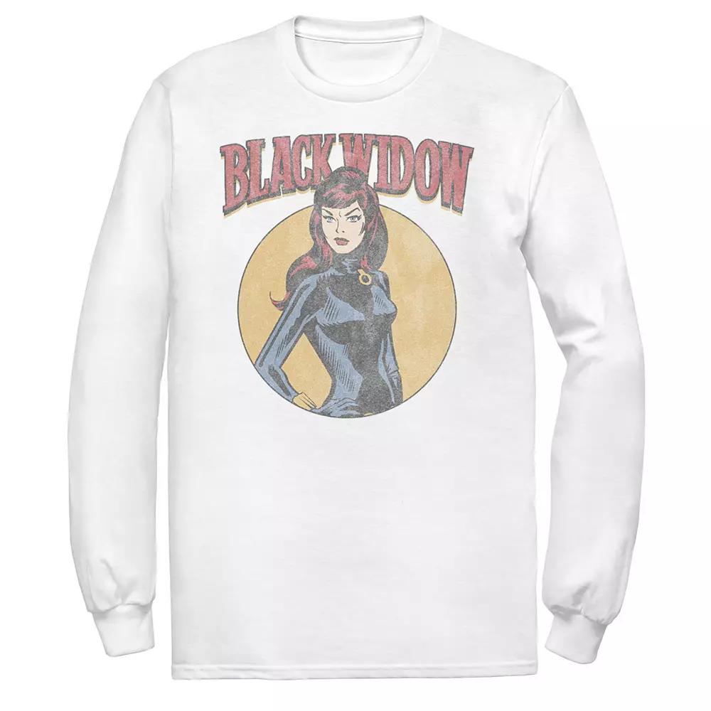 Men's Marvel Black Widow Graphic Tee, Size: Small, White Product Image