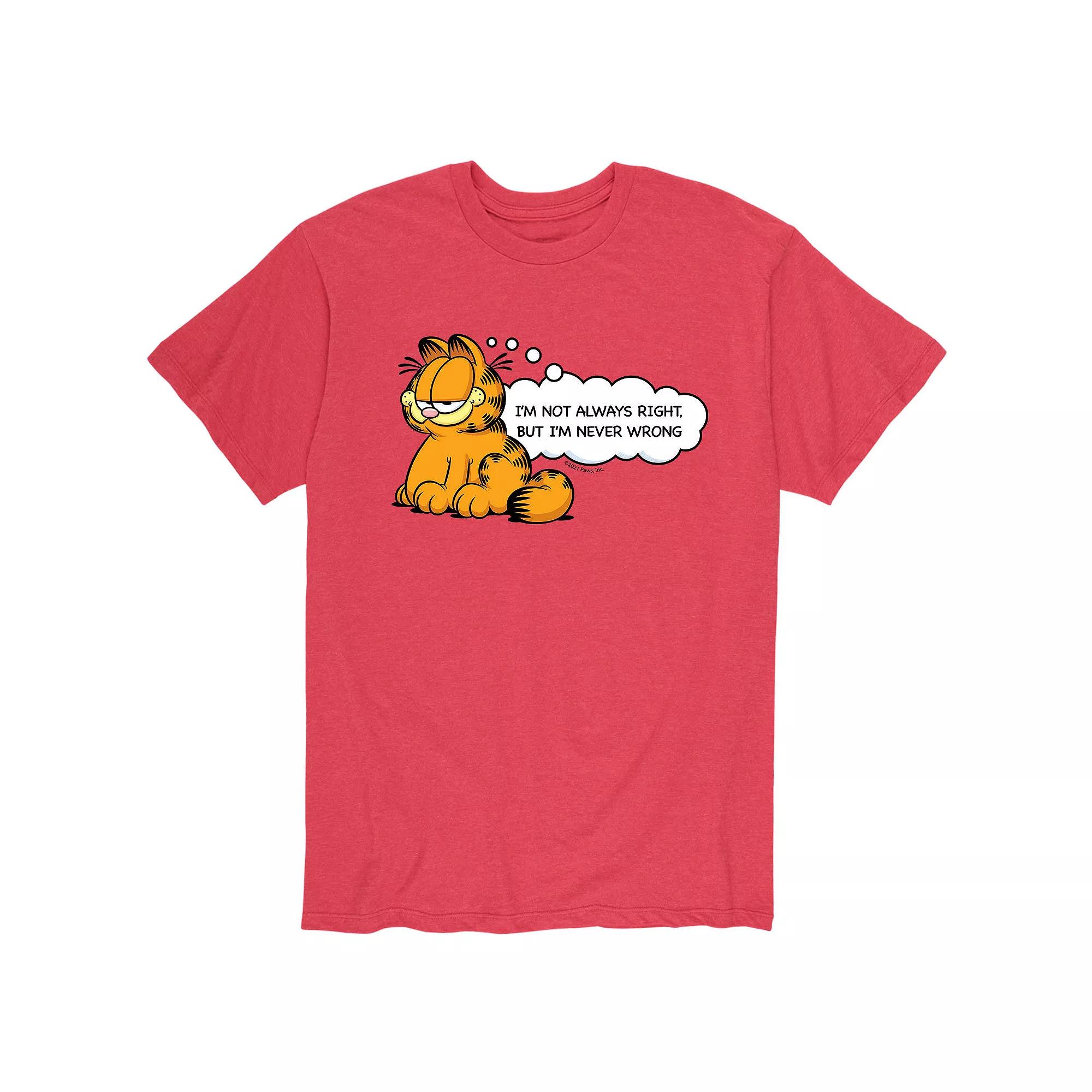 Men's Garfield Never Wrong Tee,  Product Image