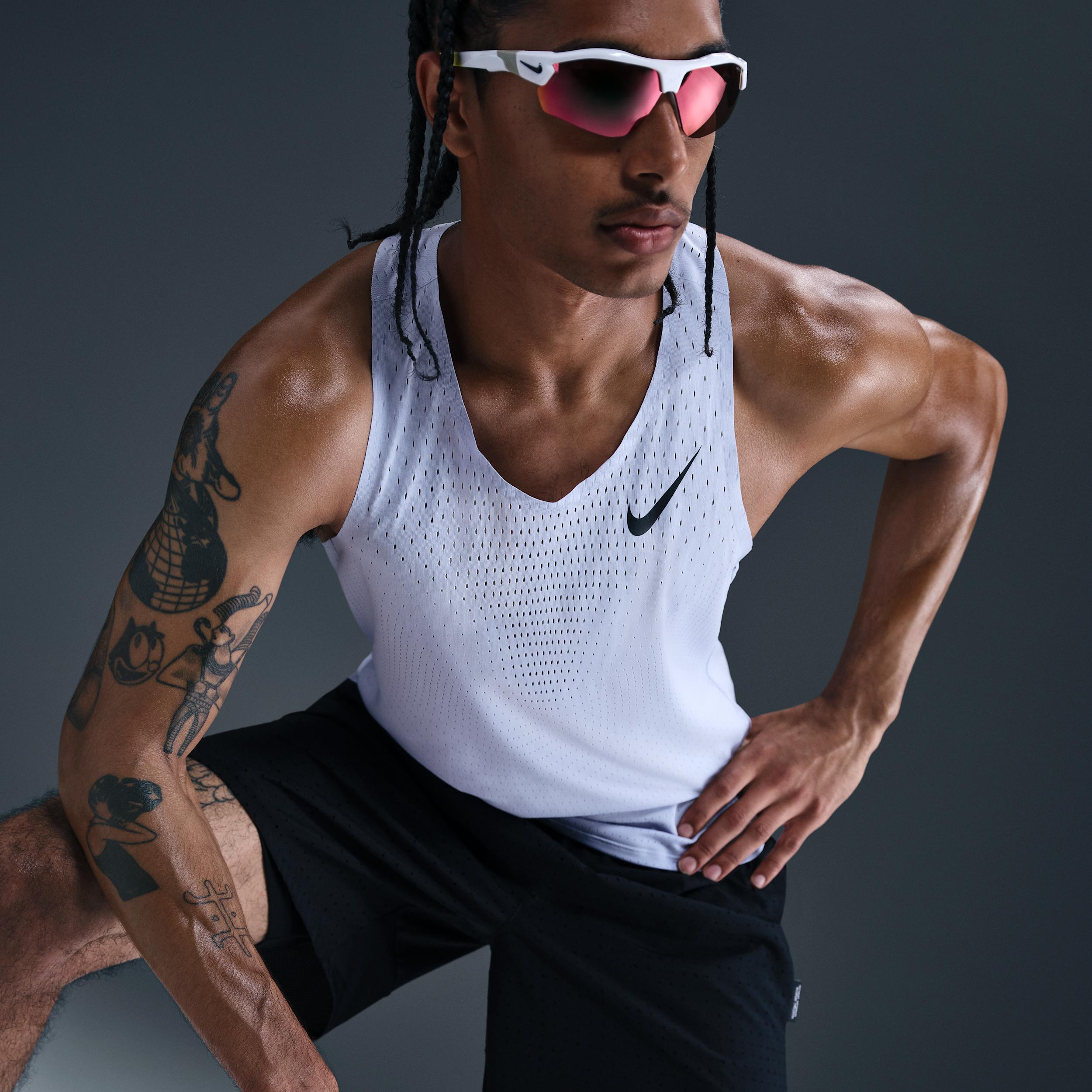 Nike Mens AeroSwift Dri-FIT ADV Running Singlet | FN4231-057 Product Image