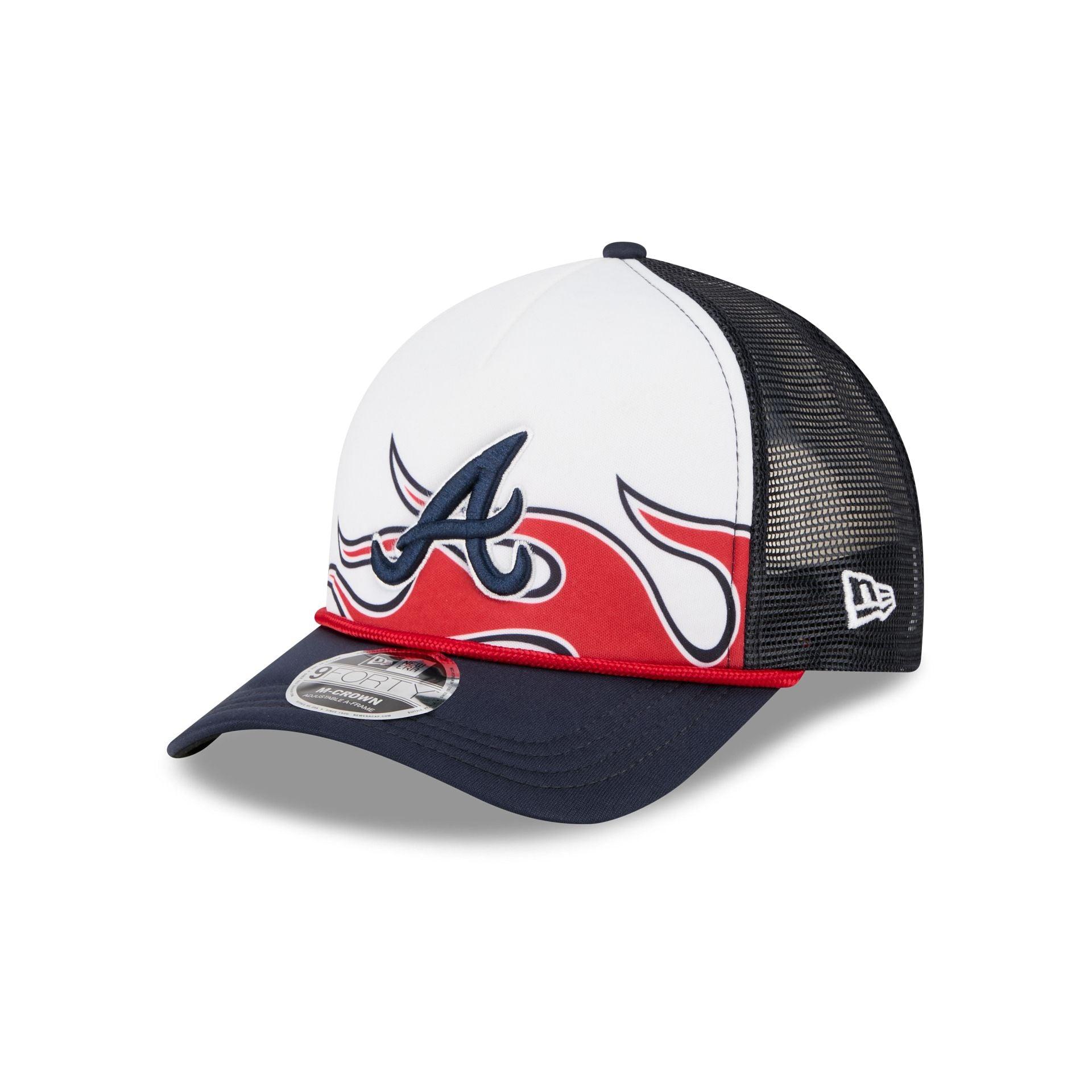 Atlanta Braves Speedway Classic Fan Pack 9FORTY M-Crown A-Frame Trucker Male Product Image