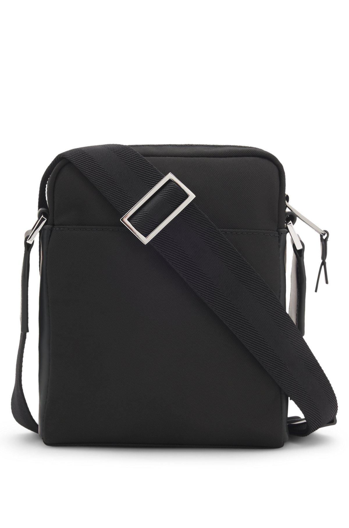 BOSS - Reporter bag with leather trims - Black Product Image