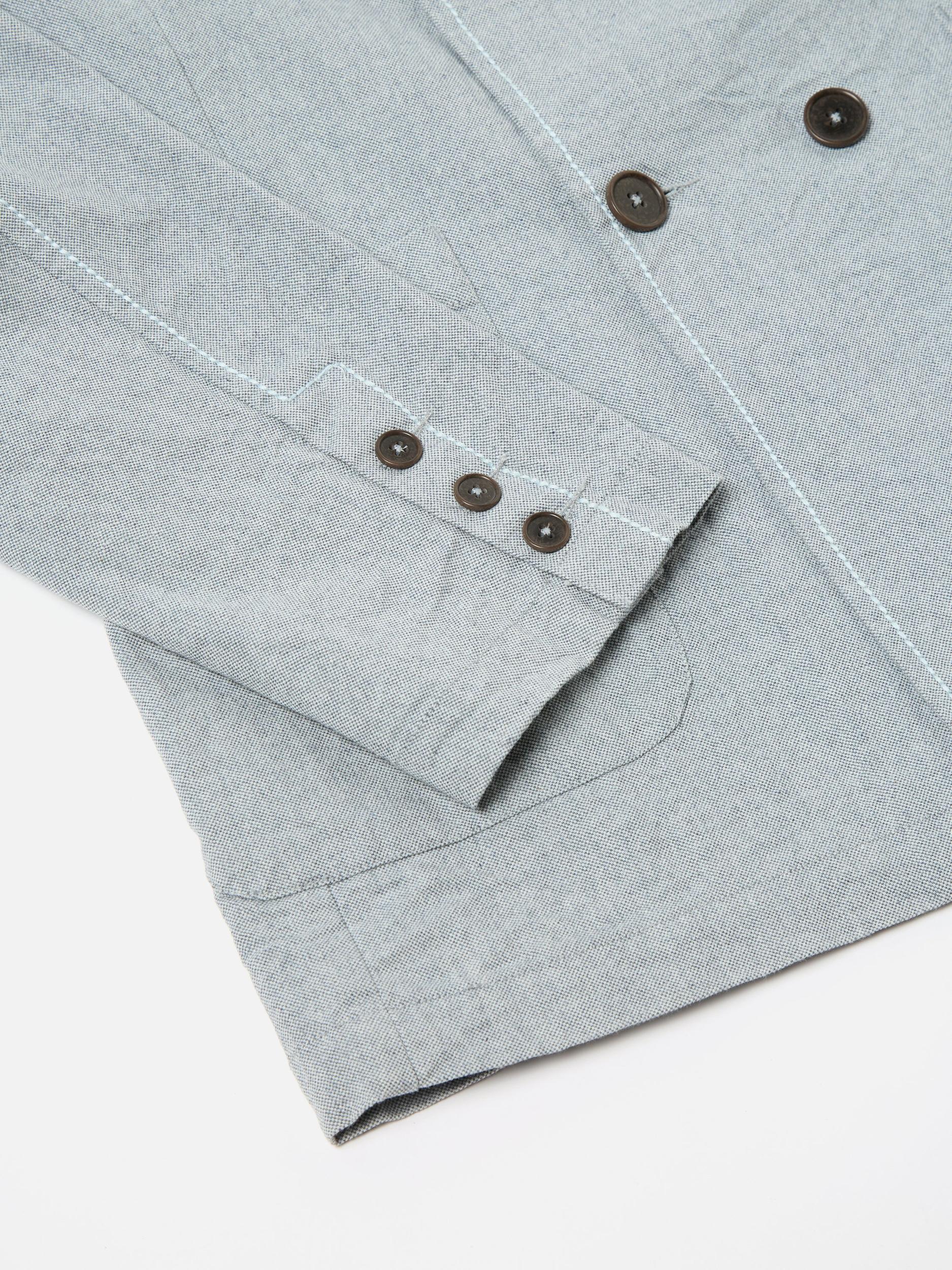 Indigo Reworked Jean Cloth Manor Jacket Product Image