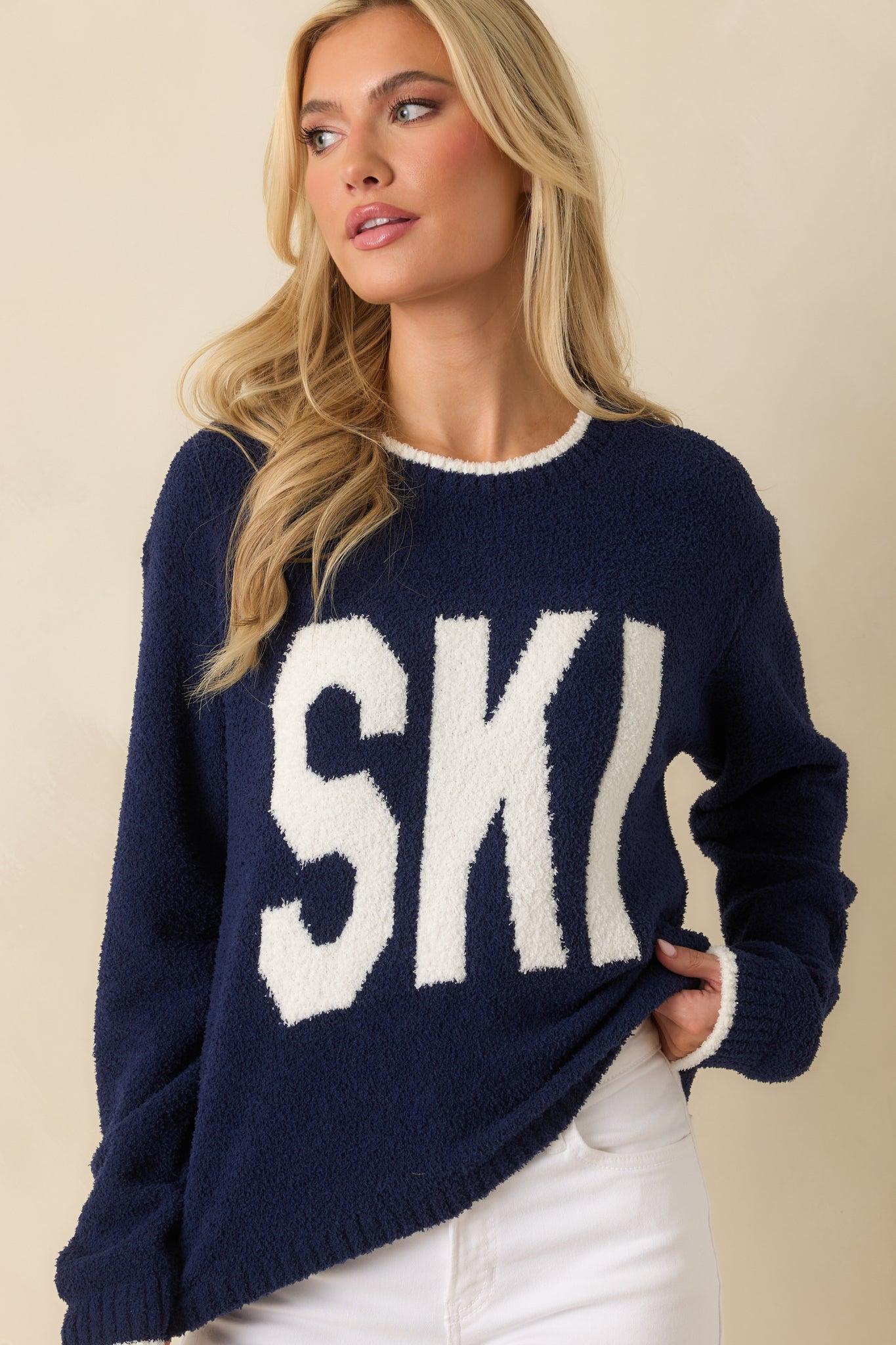 Z Supply Blue Sapphire Ski Plush Sweater Product Image