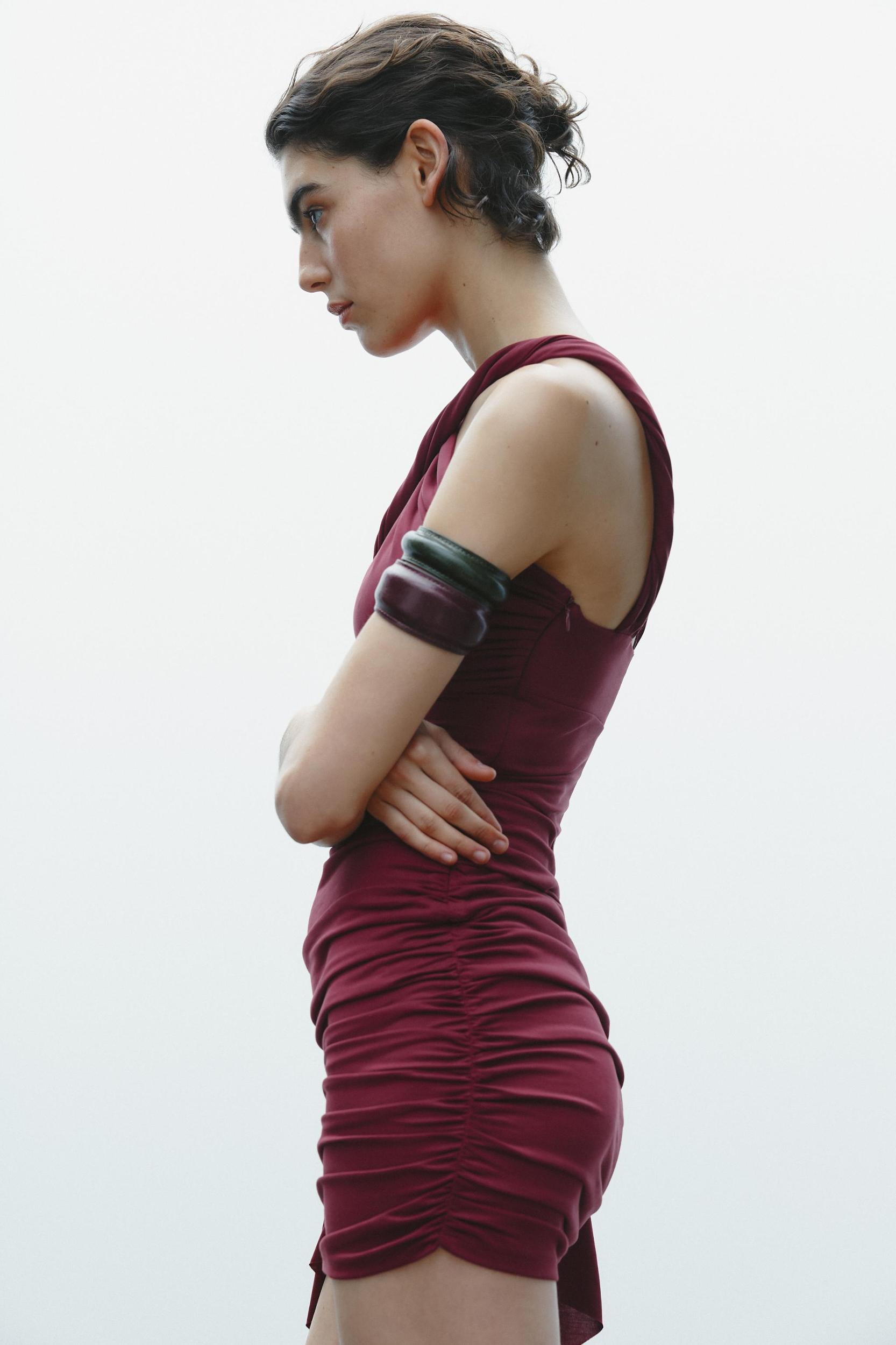 FLOWY GATHERED DRESS Product Image