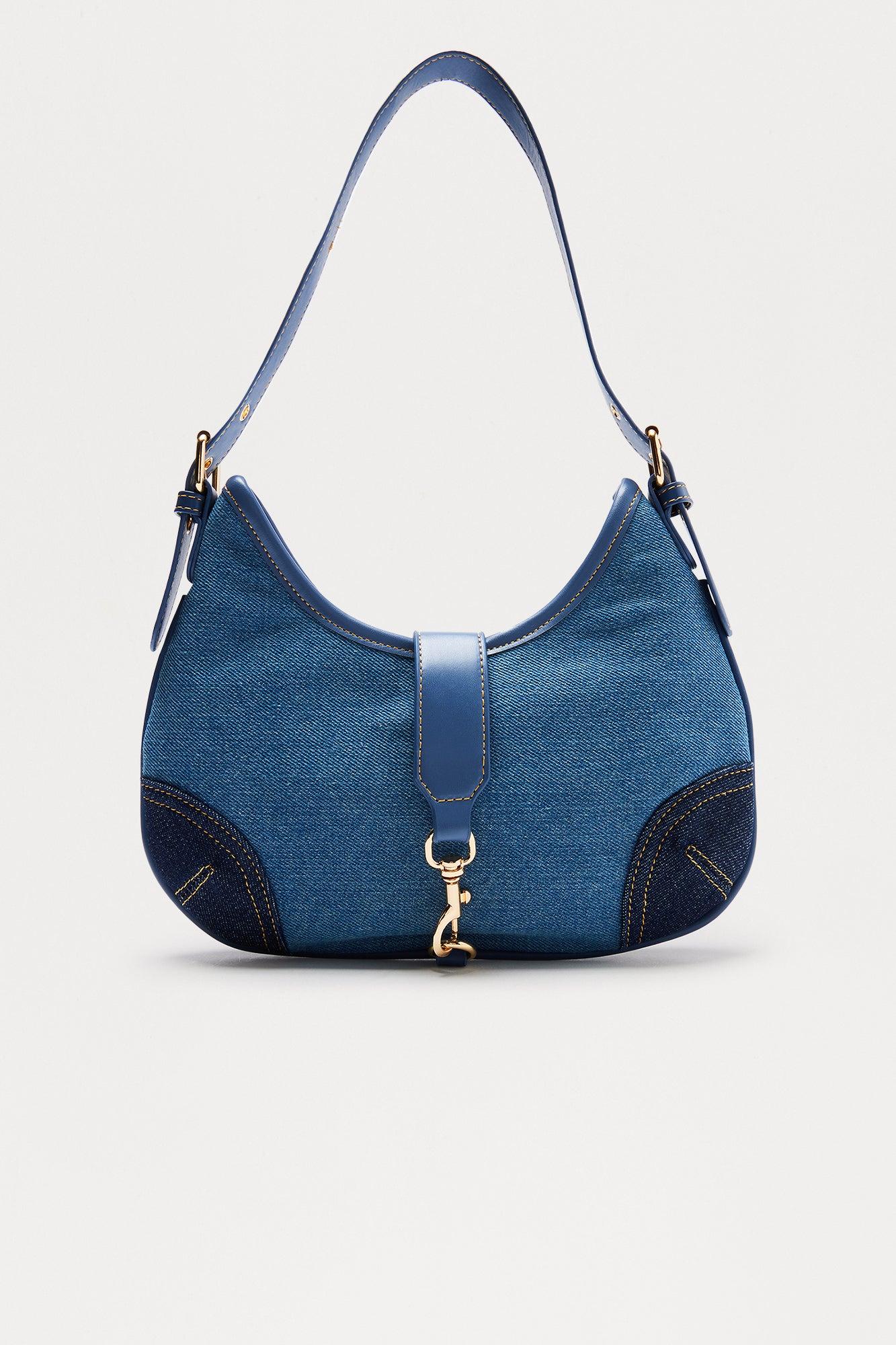 Denim On Denim Shoulder Handbag - Denim Female Product Image