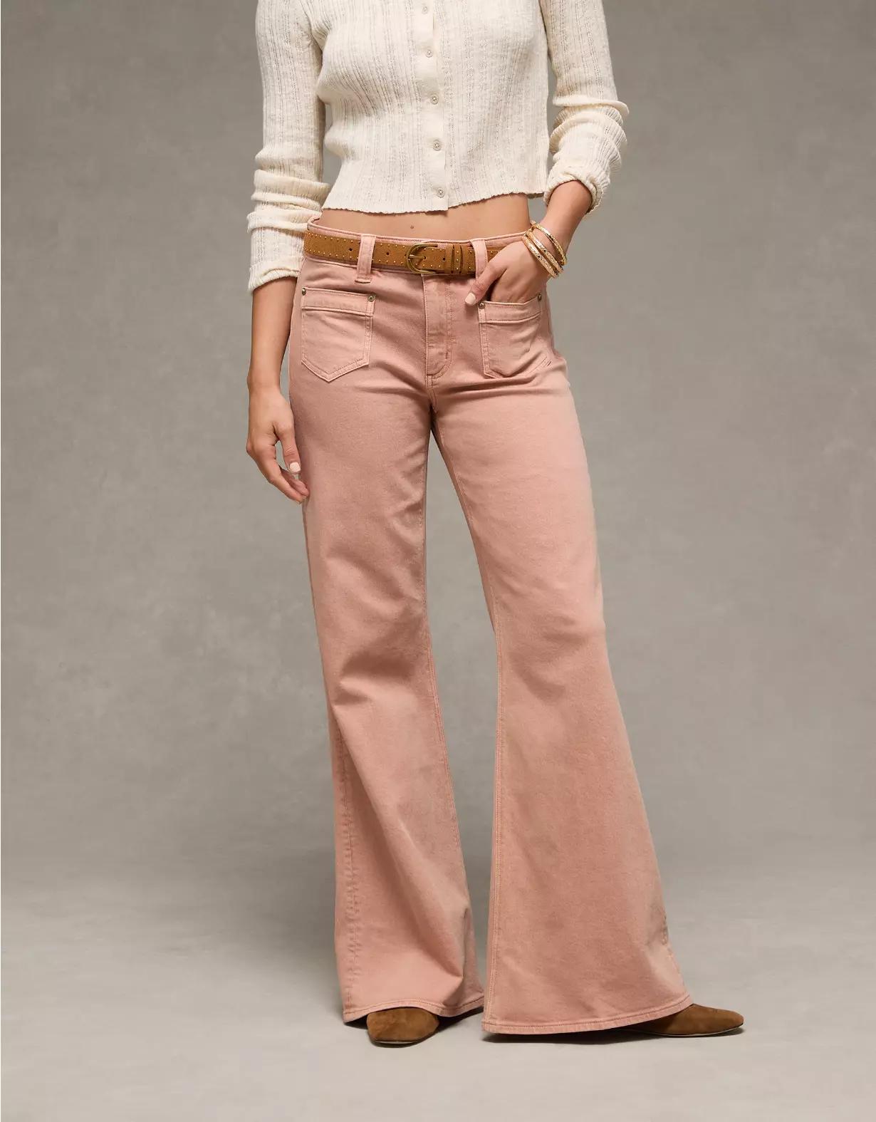 AE Stretch High-Waisted Flare Jean Product Image