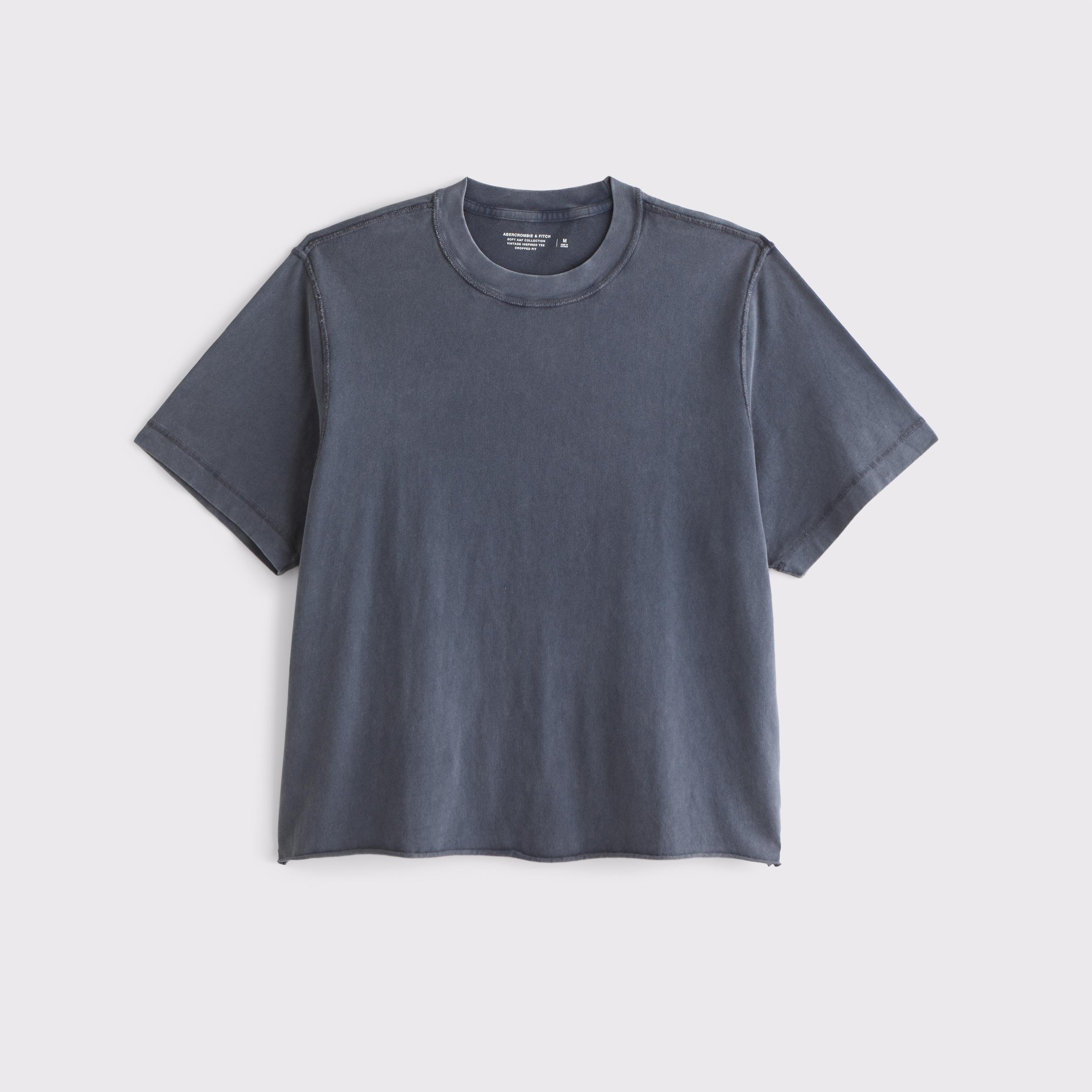Vintage-Inspired Cropped Tee Product Image