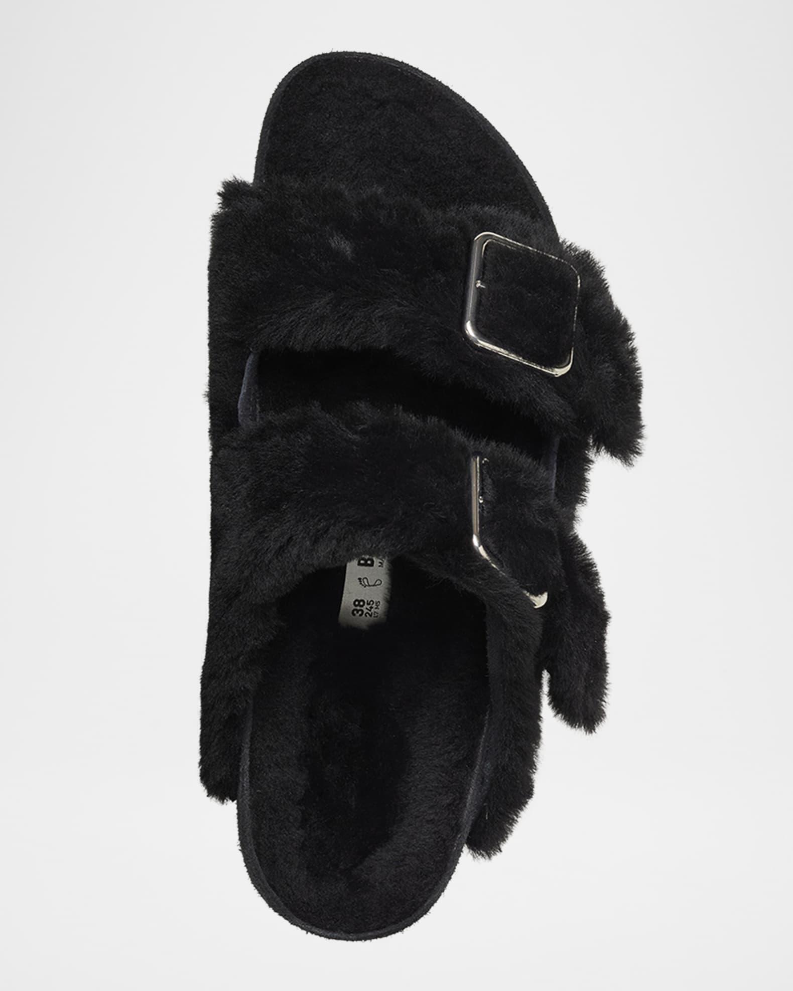 Arizona Shearling Dual-Buckle Slide Sandals Product Image