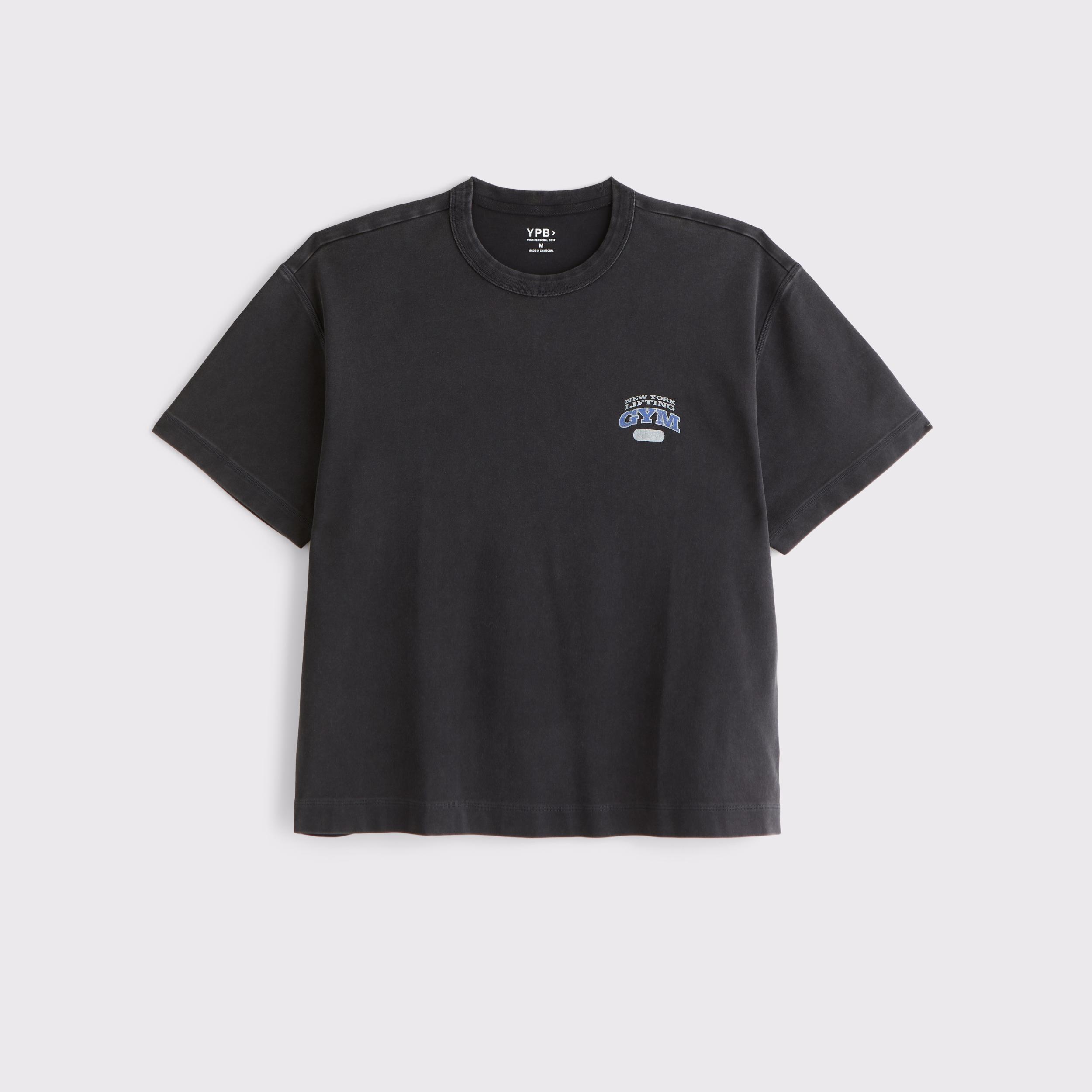 YPB Active Cropped Heavyweight Cotton Tee Product Image