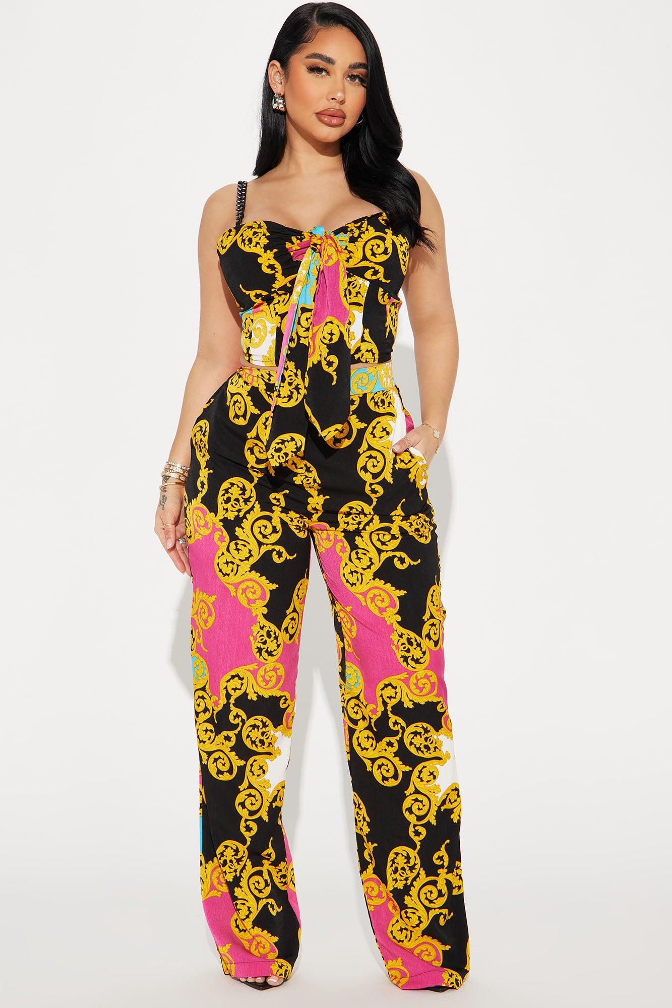 High Status Pant Set - Black/combo Product Image