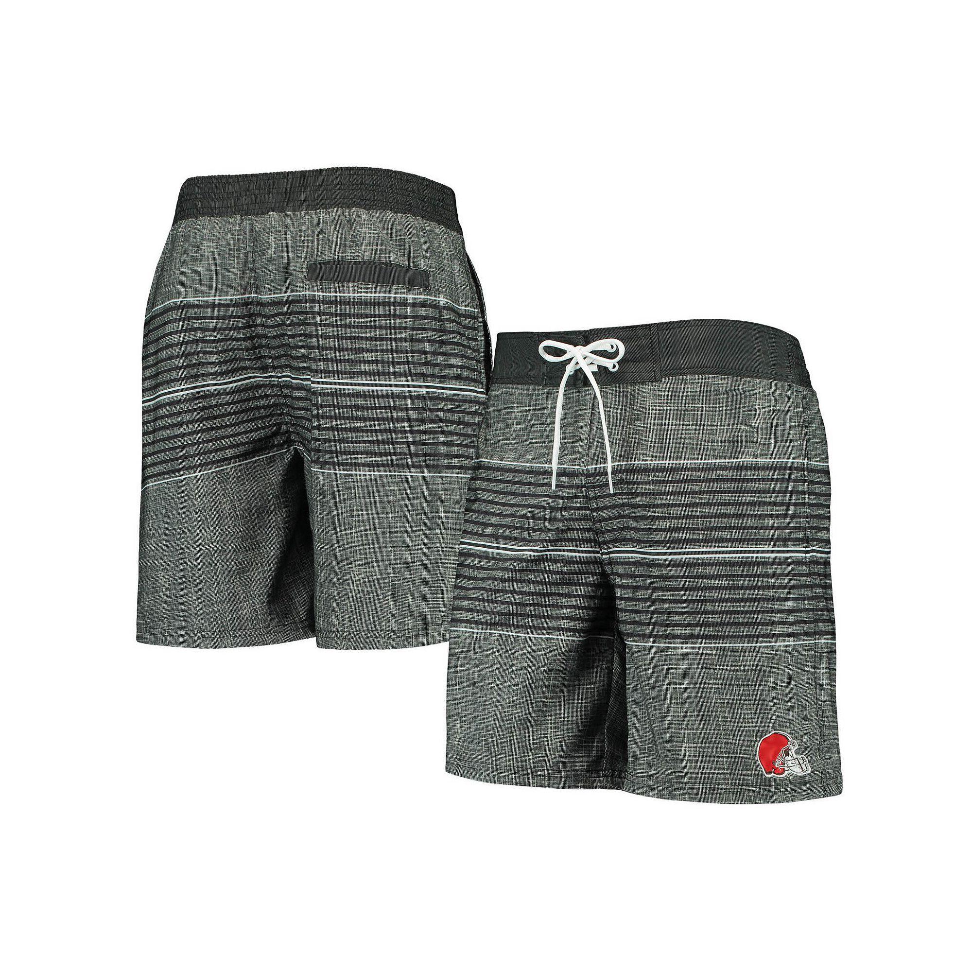 Men's G-III Sports by Carl Banks Black Cleveland Browns Horizon Swim Shorts,  Product Image