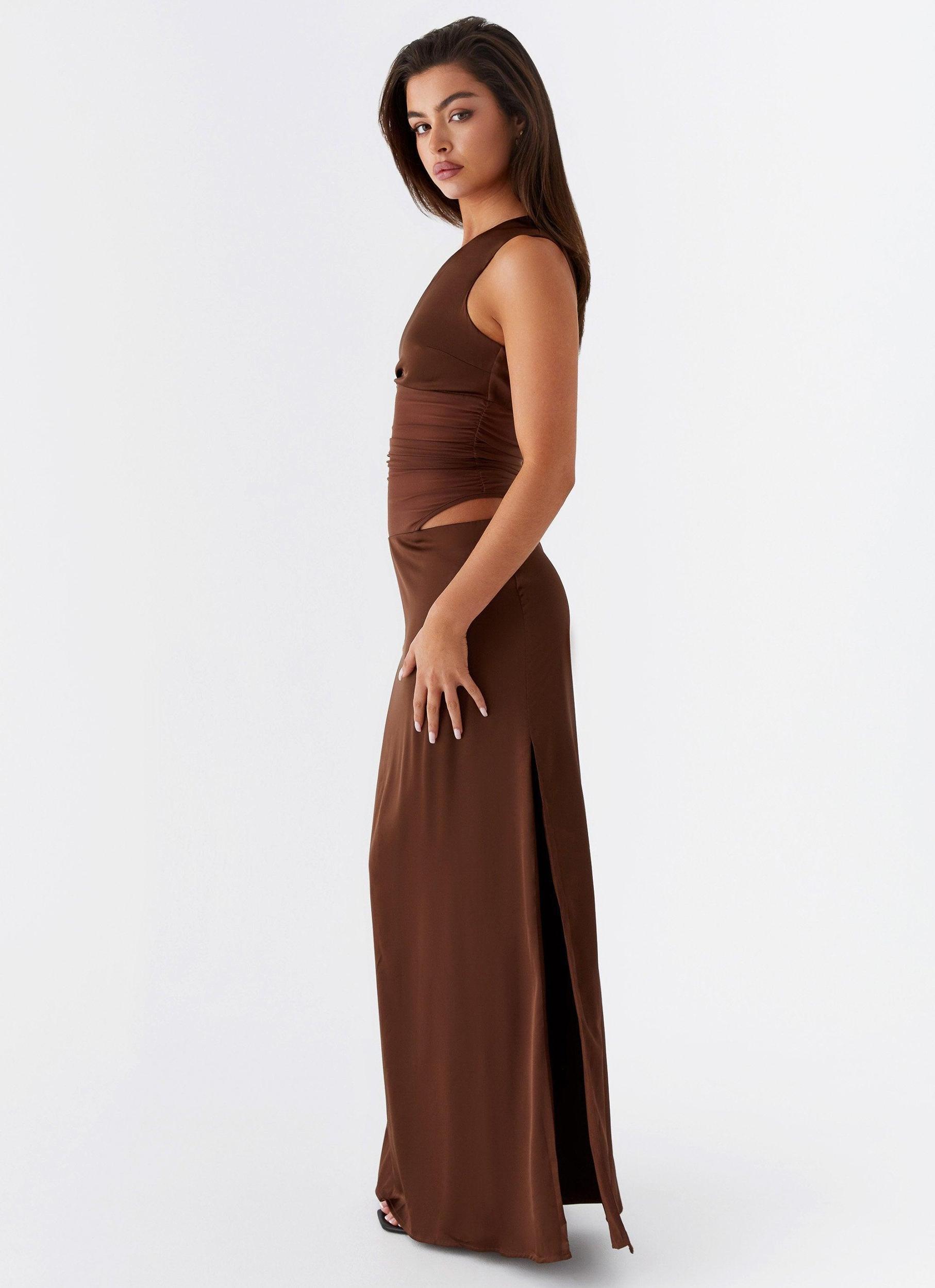Juliette Maxi Dress - Chocolate Product Image