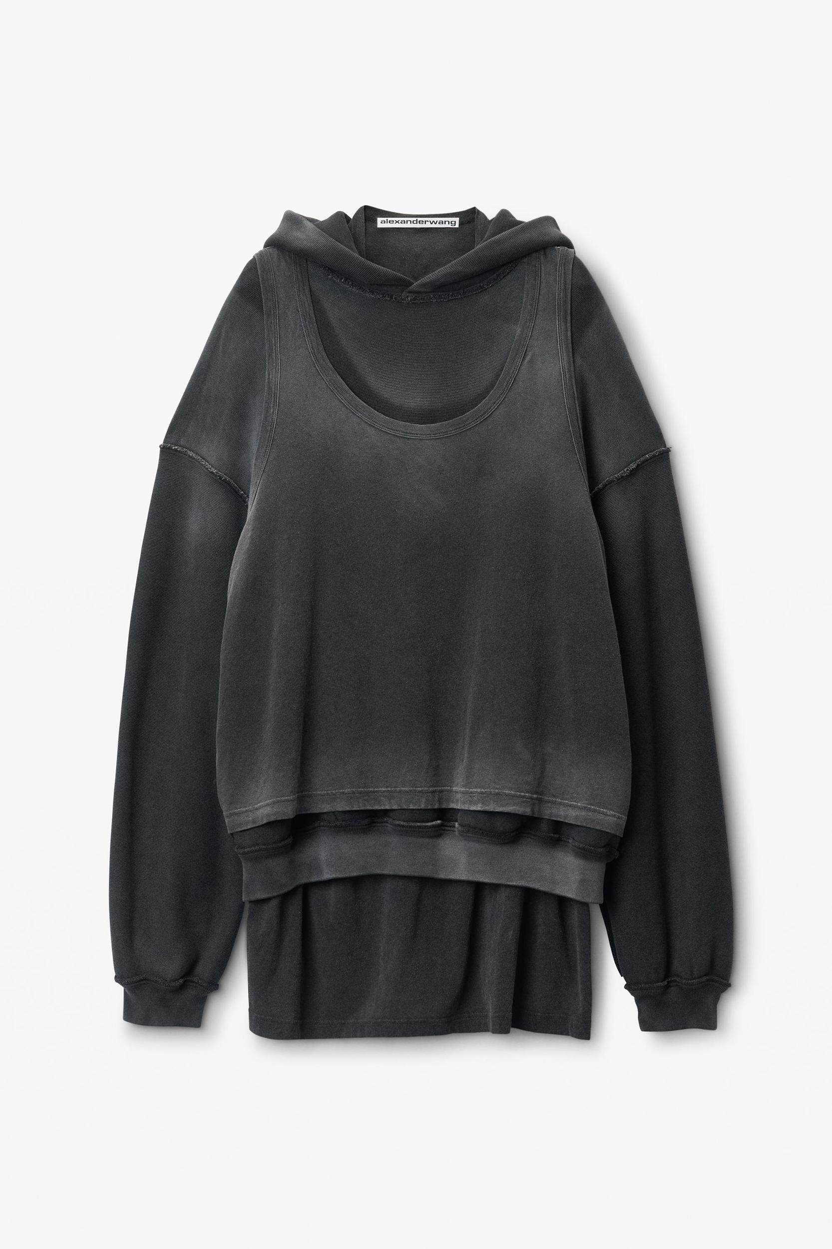 Oversize Triple-layer Unisex Hoodie In Cotton Product Image