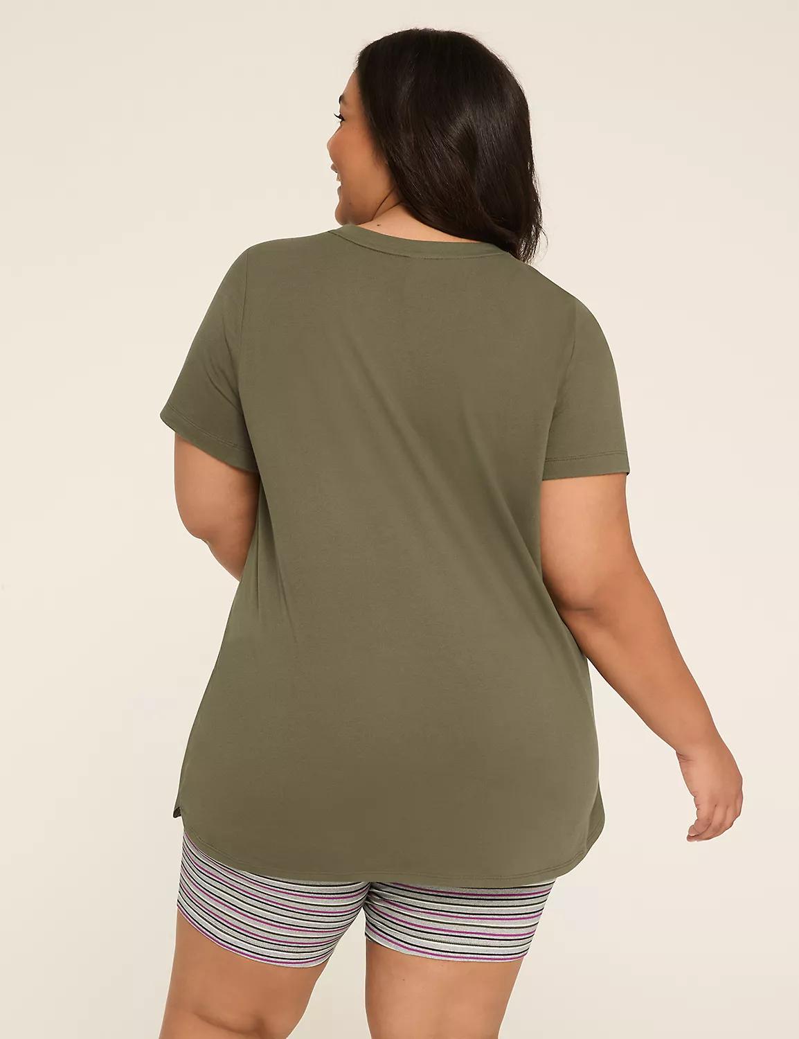 Comfy Cotton Tunic Tee & Bike Short PJ Set Product Image