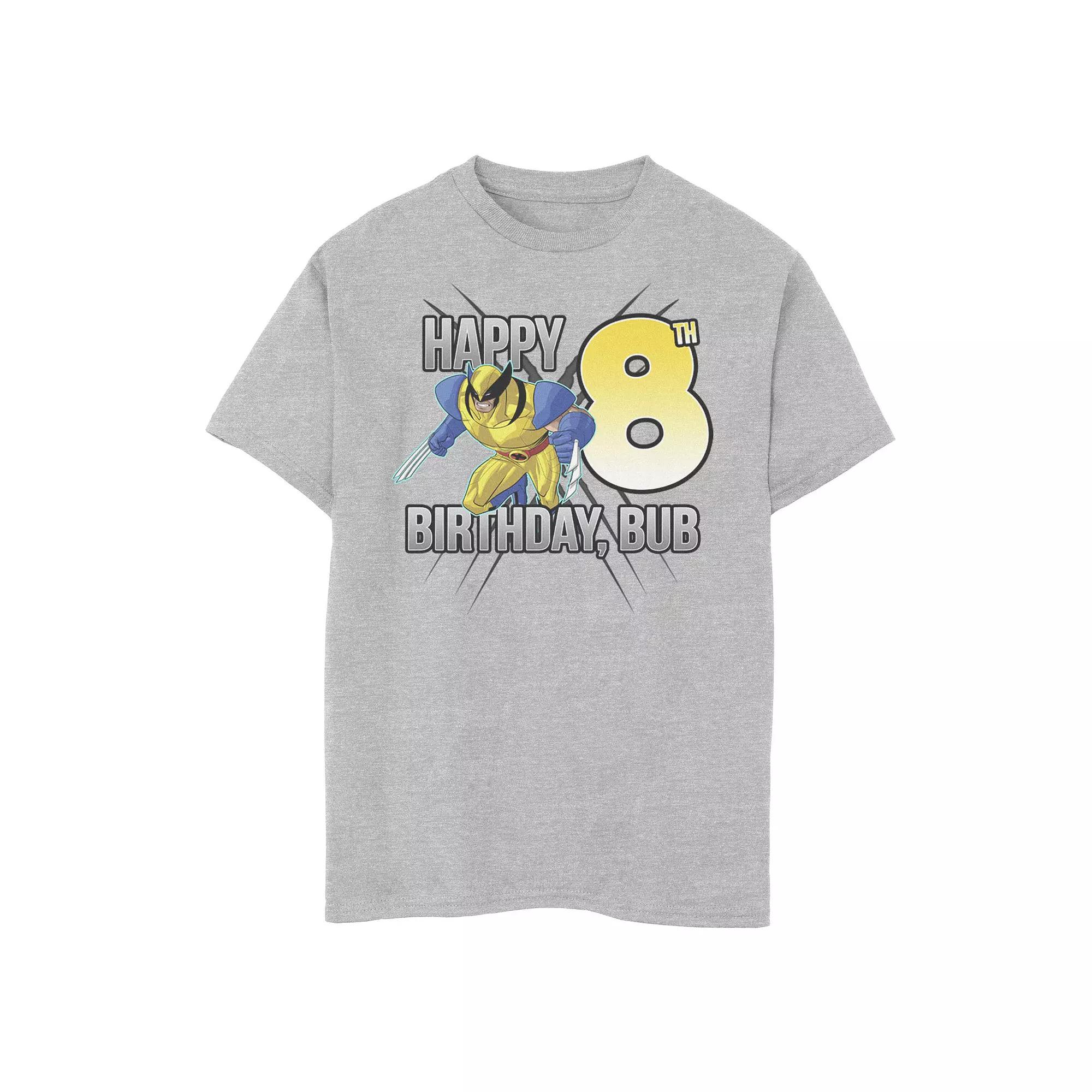 Boys 8-20 Marvel X-Men Wolverine Happy 8th Birthday Bub Graphic Tee, Boy's,  Product Image