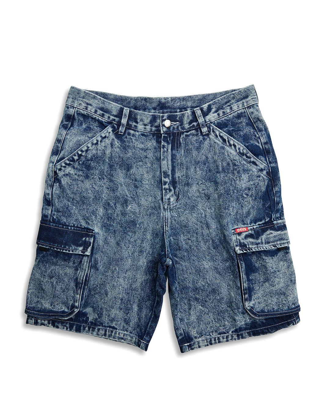 Burly Cargo Short - Mid Indigo Product Image