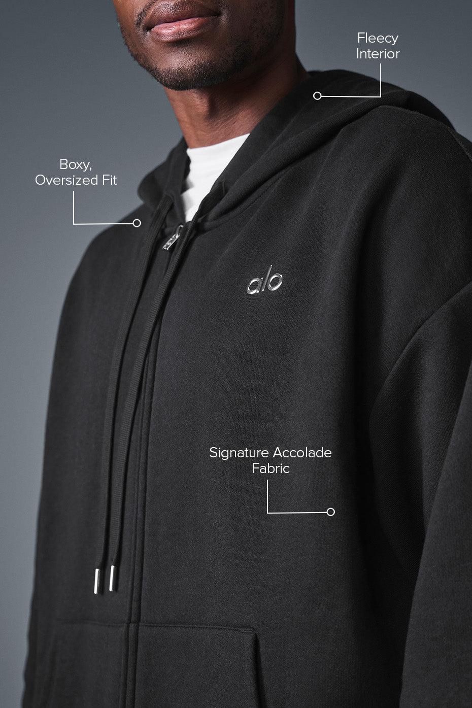Accolade Full Zip Hoodie - Black Product Image