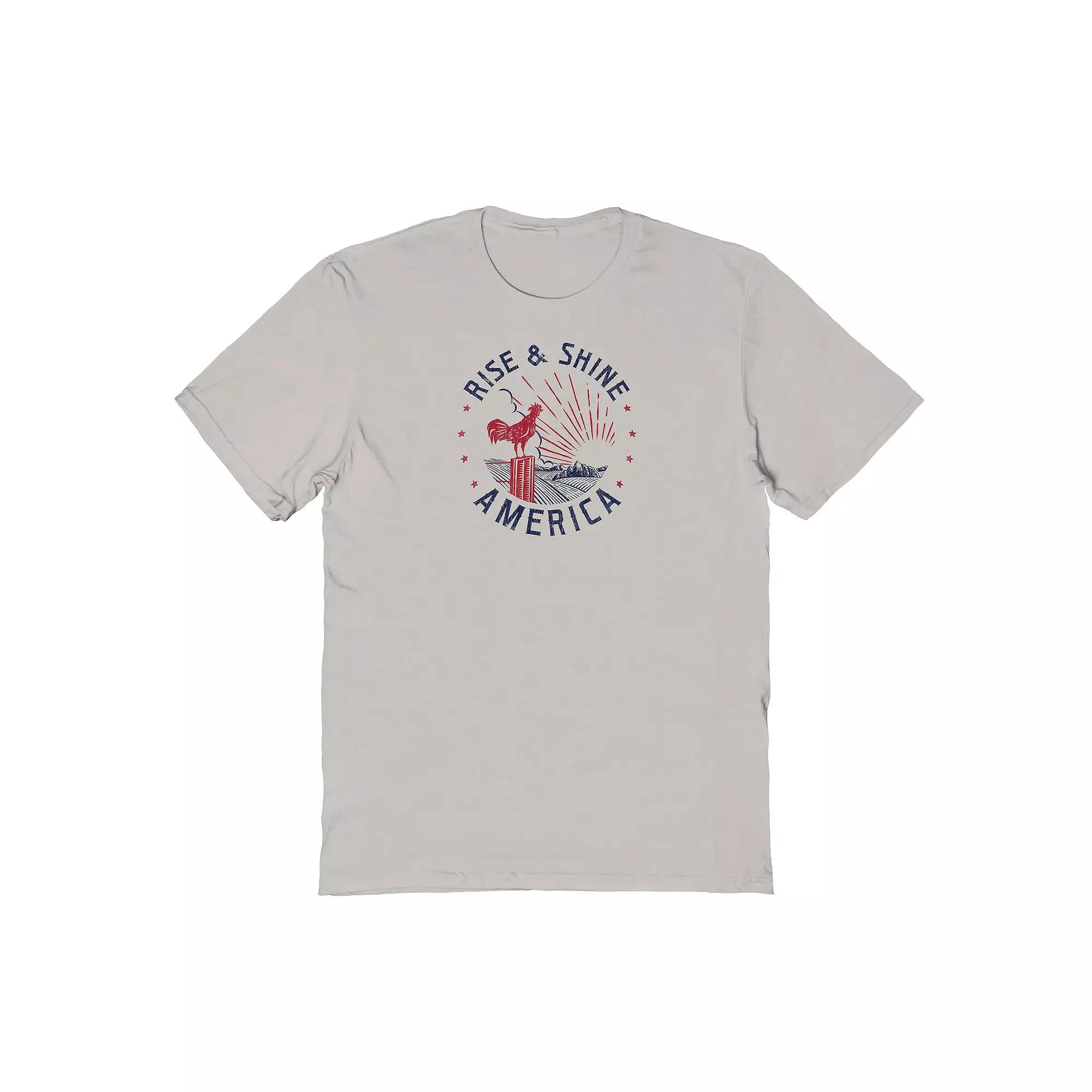 Men's COLAB89 by Threadless Rise & Shine Graphic Tee, Size: Small, Ice Gray Product Image