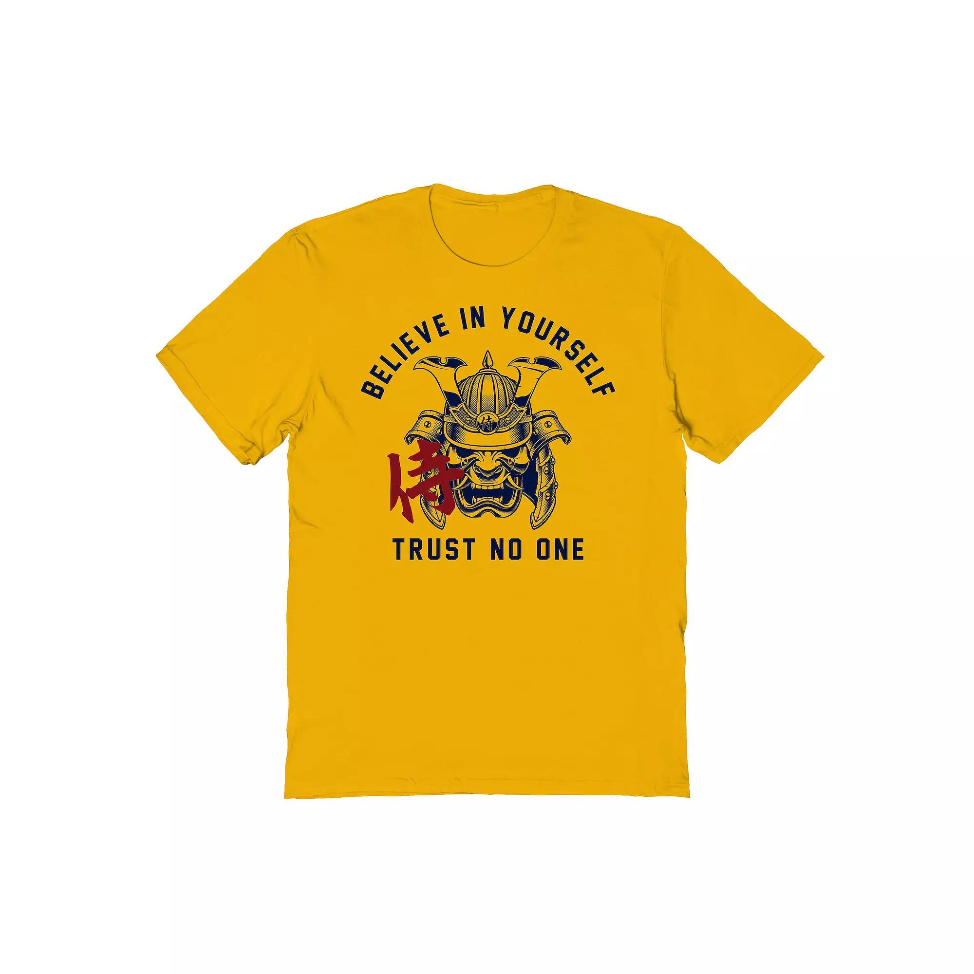 Men's Believe In Yourself Graphic Tee, Size: XXL, Gold Product Image