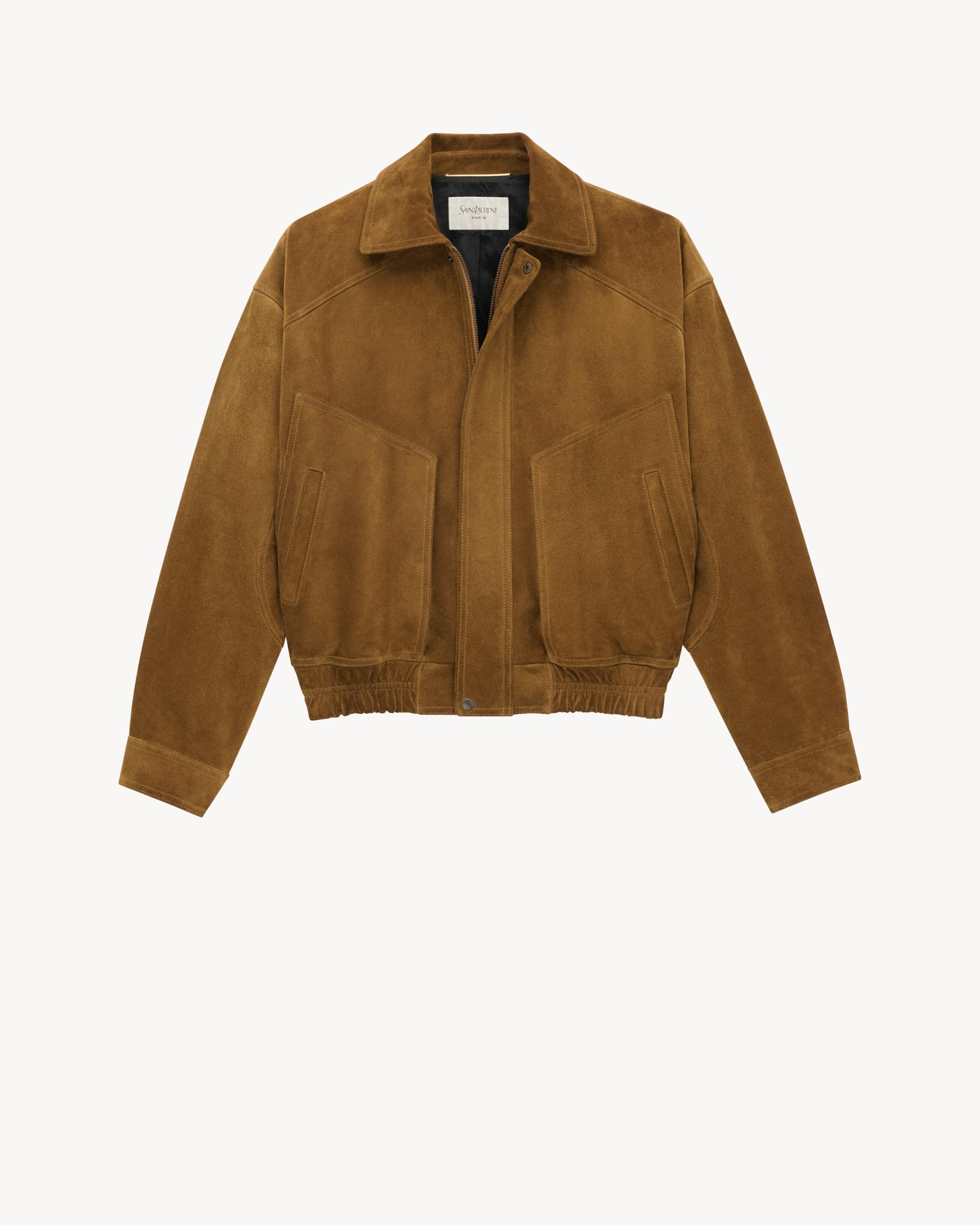 bomber jacket in suede Product Image