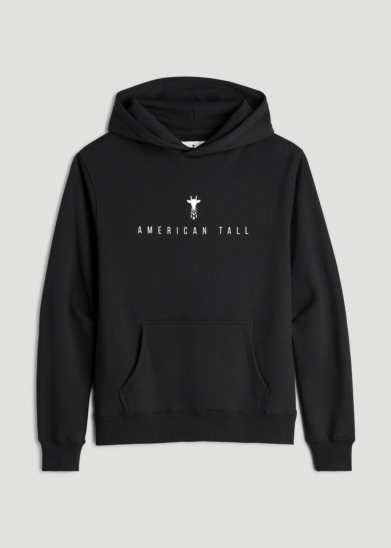 Logo Hoodie for Tall Women in Black Female Product Image