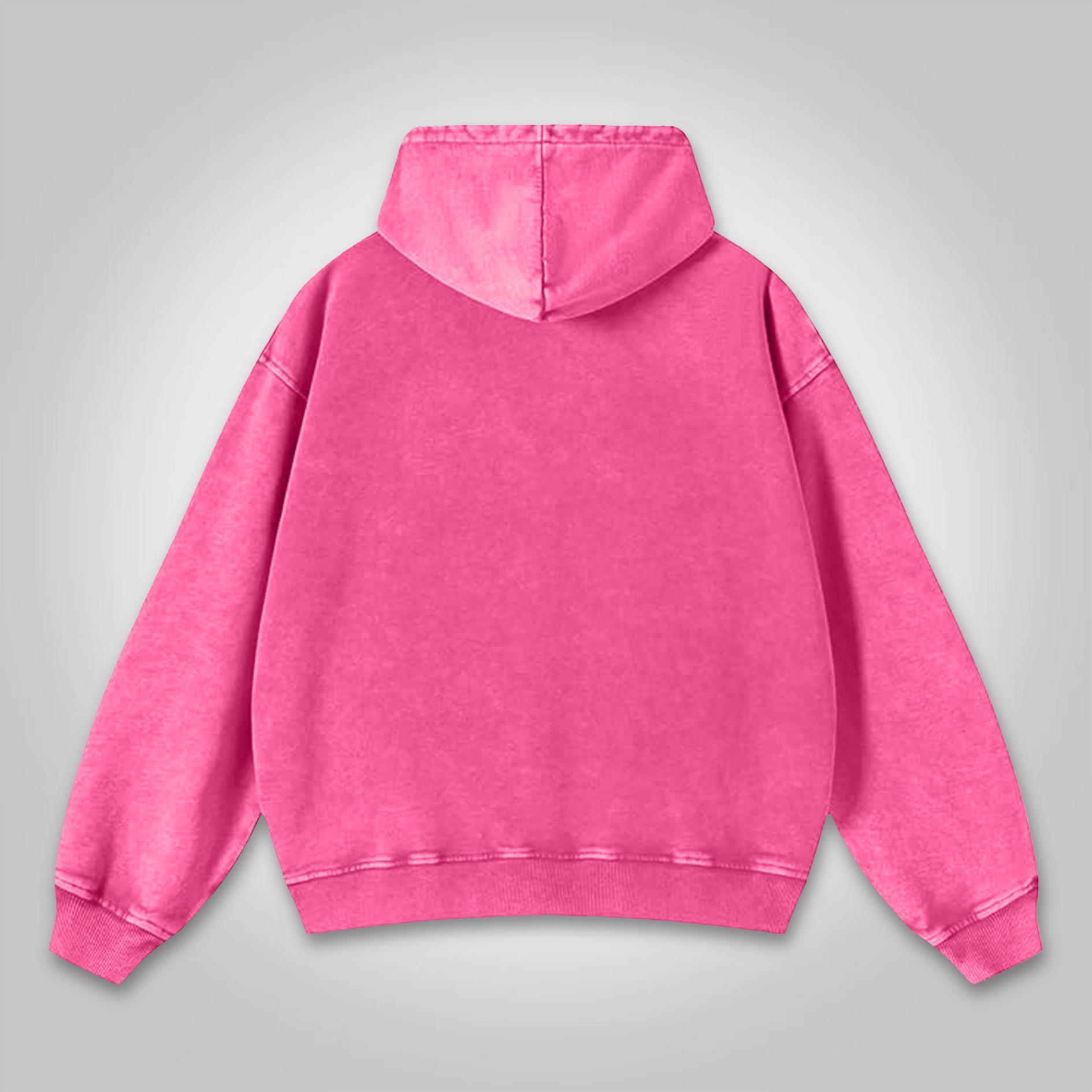 Vintage First Sunday Faith Graphic Acid Washed Oversized Hoodie Product Image