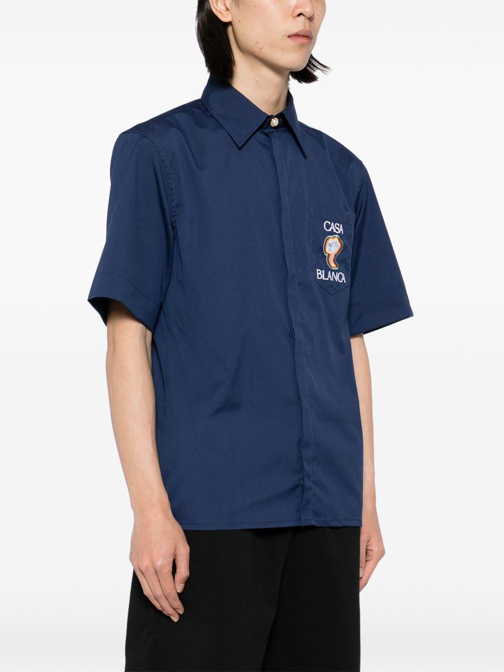 embroidered logo shirt Product Image