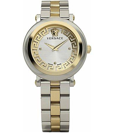 35mm Greca Flourish Watch with Bracelet Strap, Two Tone Product Image