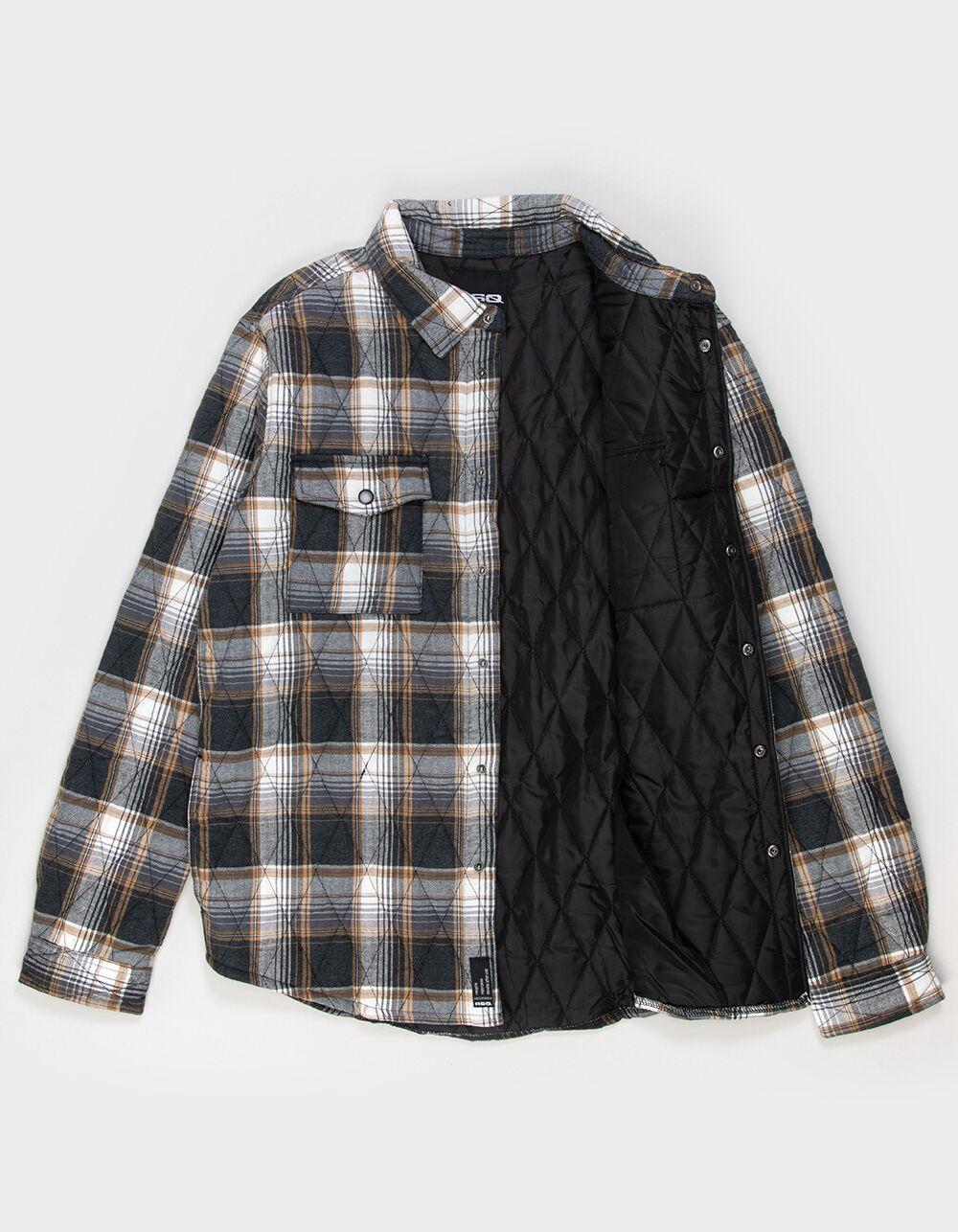 RSQ Mens Quilted Plaid Jacket - GRAY Product Image