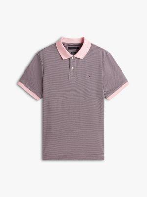 Regular Fit Stripe Interlock Polo Product Image