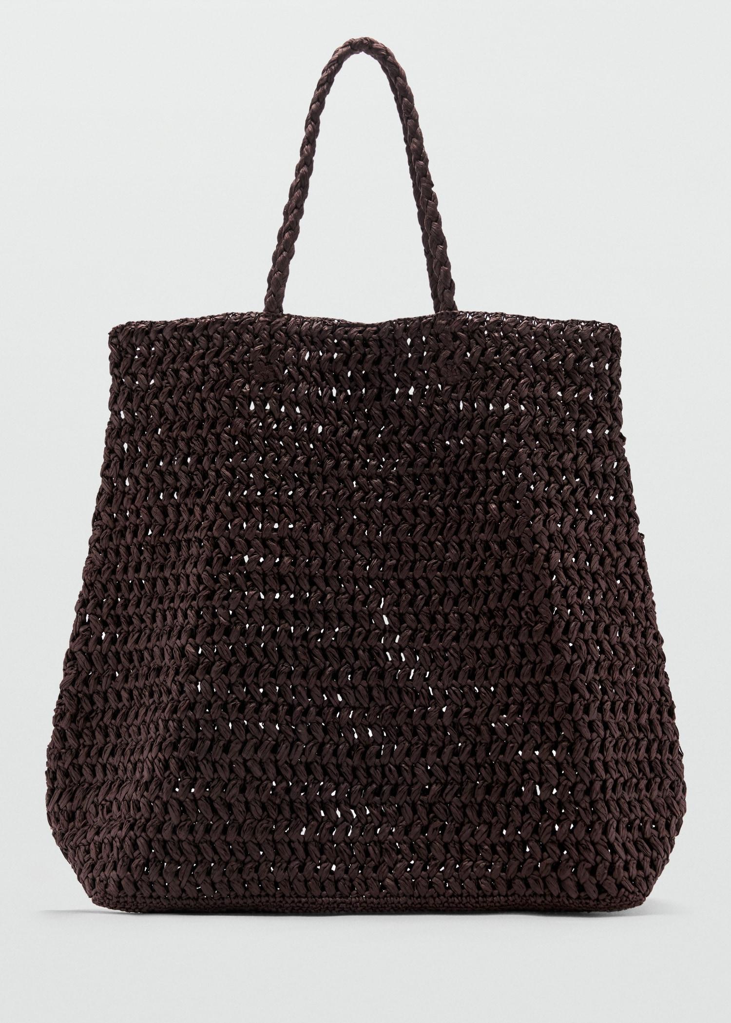 Natural fibre maxi bag - Women | MANGO USA Product Image