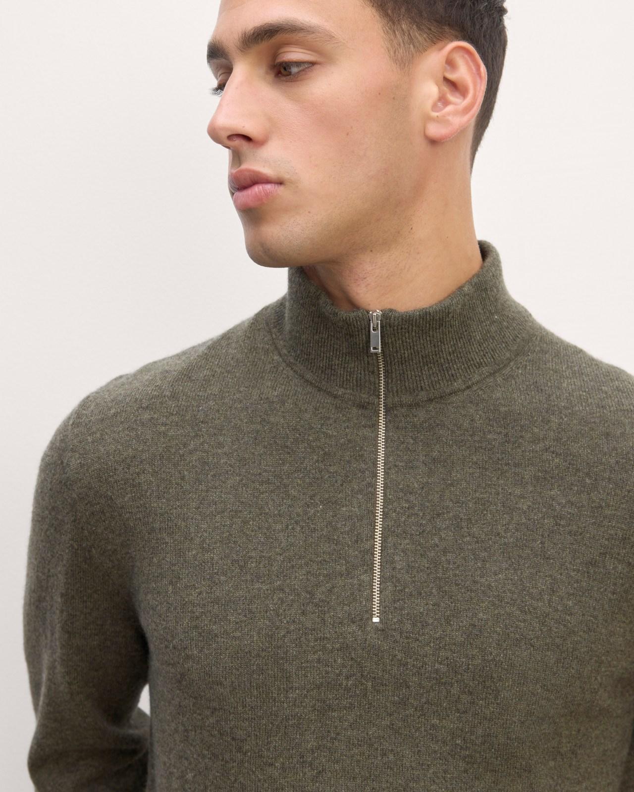 The Quarter-Zip in Cashmere Product Image